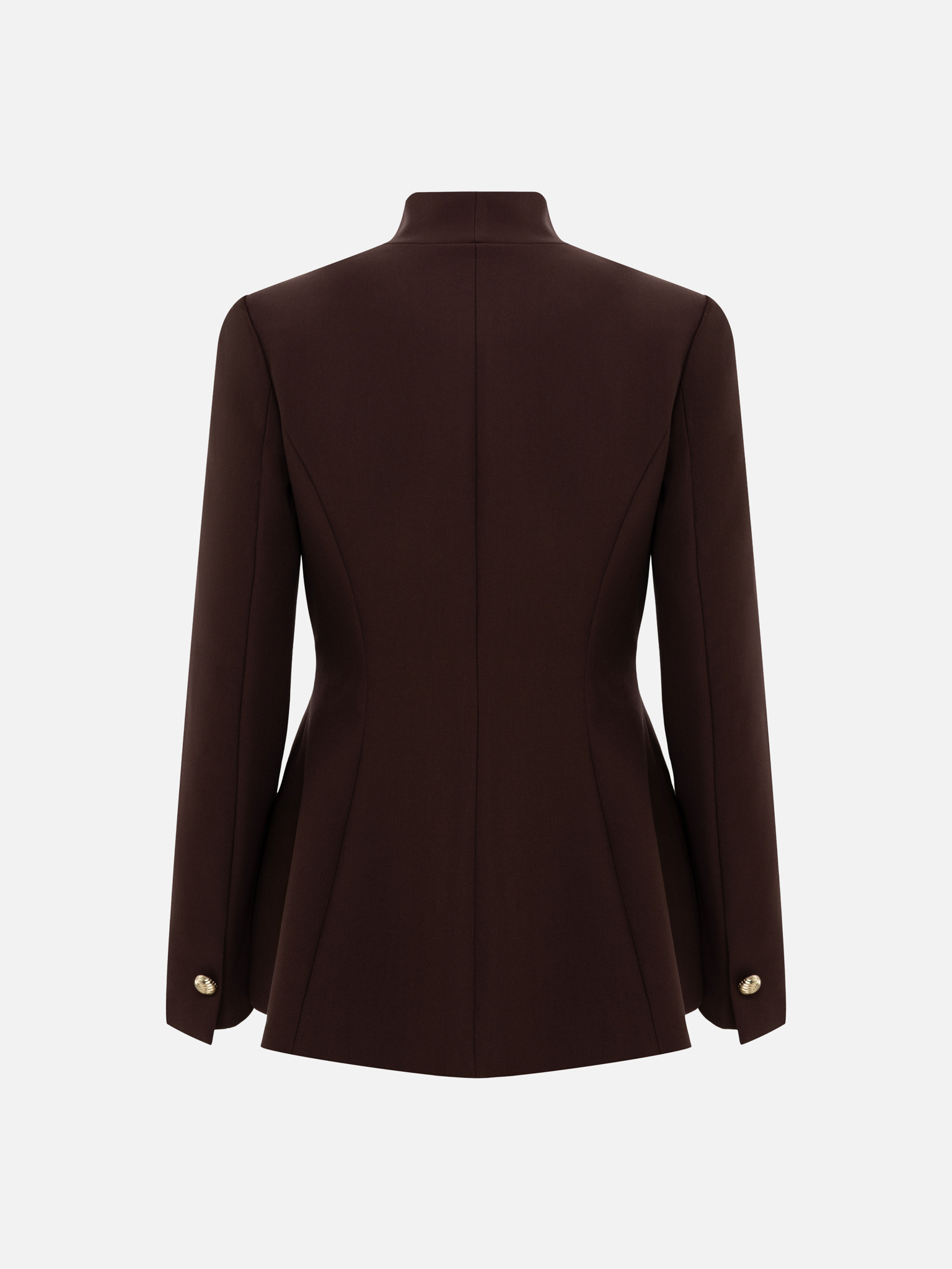 Single-breasted jacket with emphasised waist