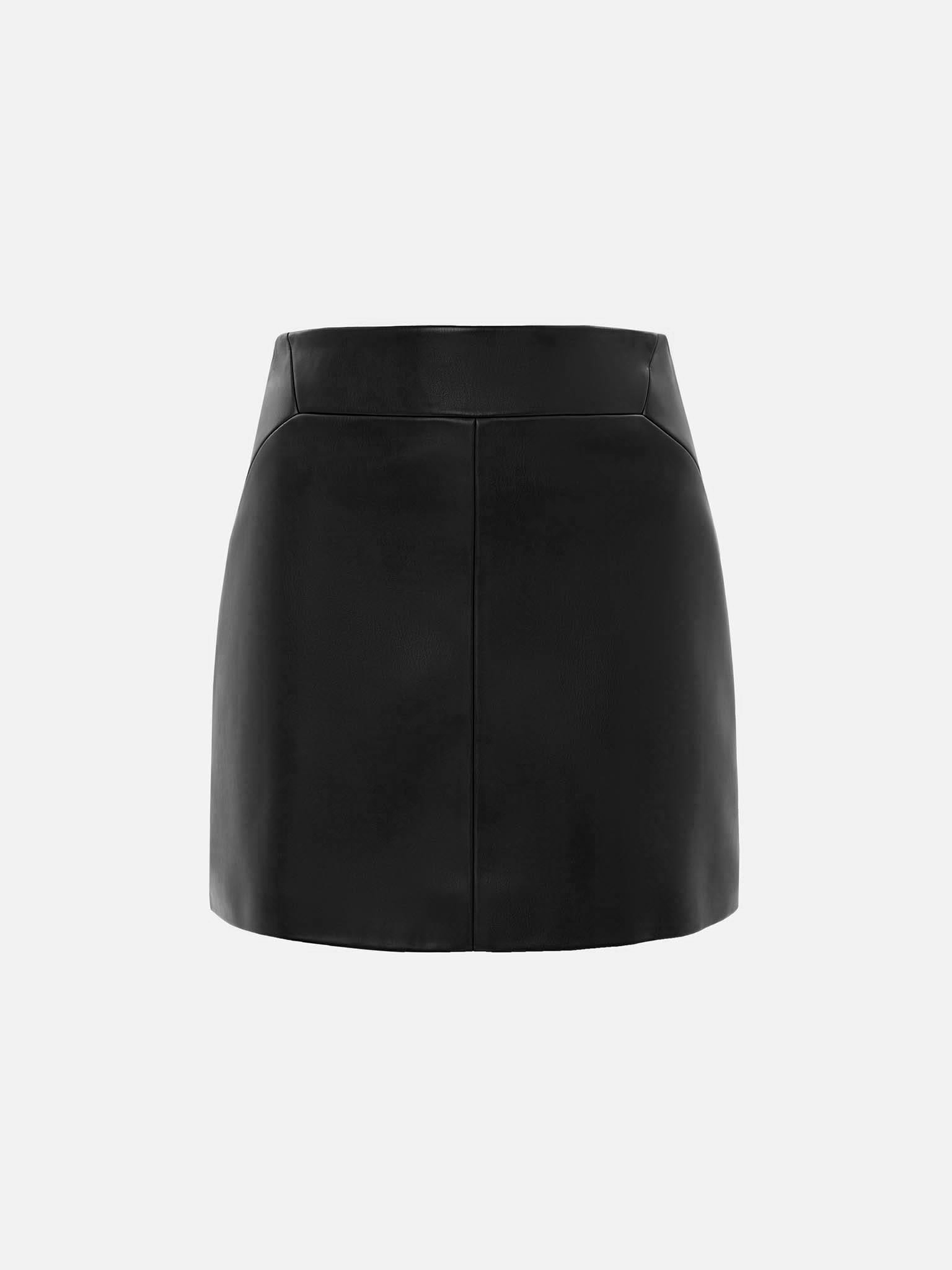Mini eco leather skirt