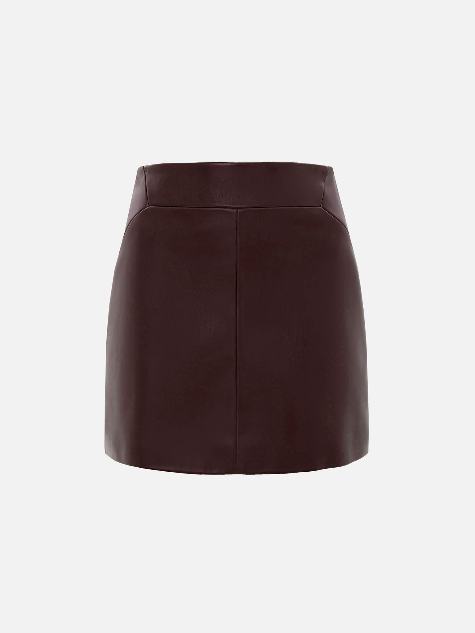 Mini eco leather skirt