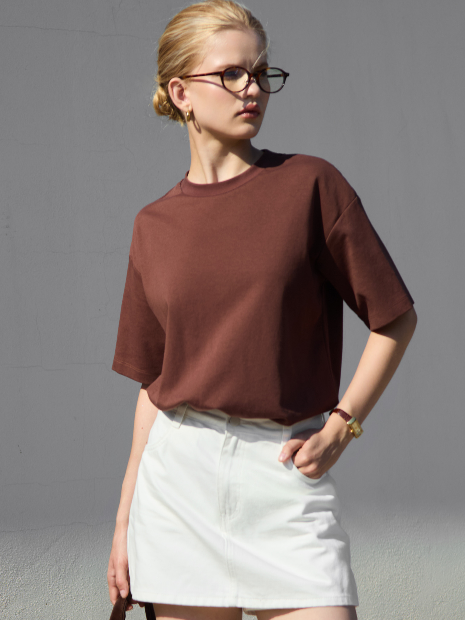 Monochrome loose fit T-shirt