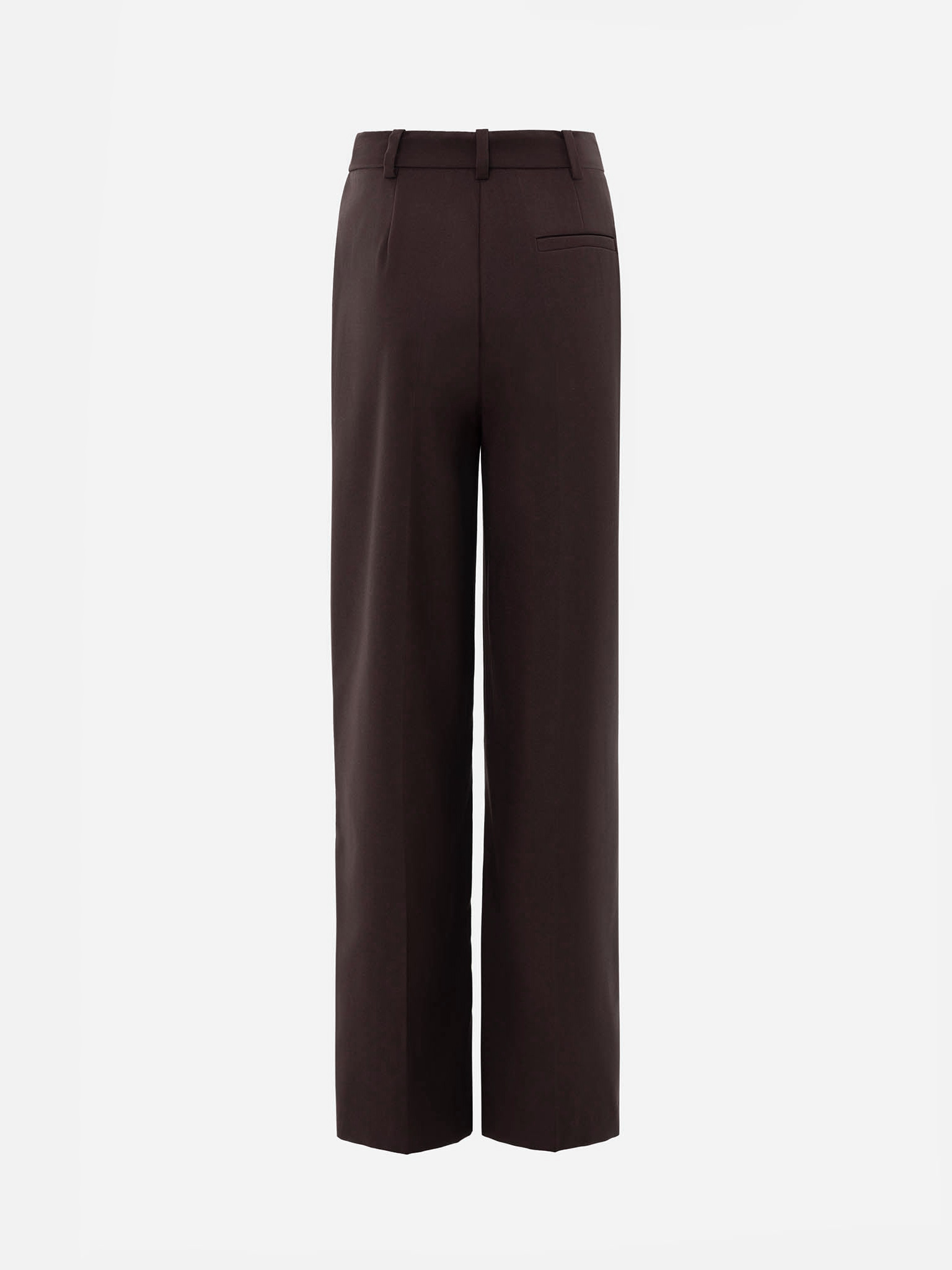 Loose-fitting trousers with waist pleats