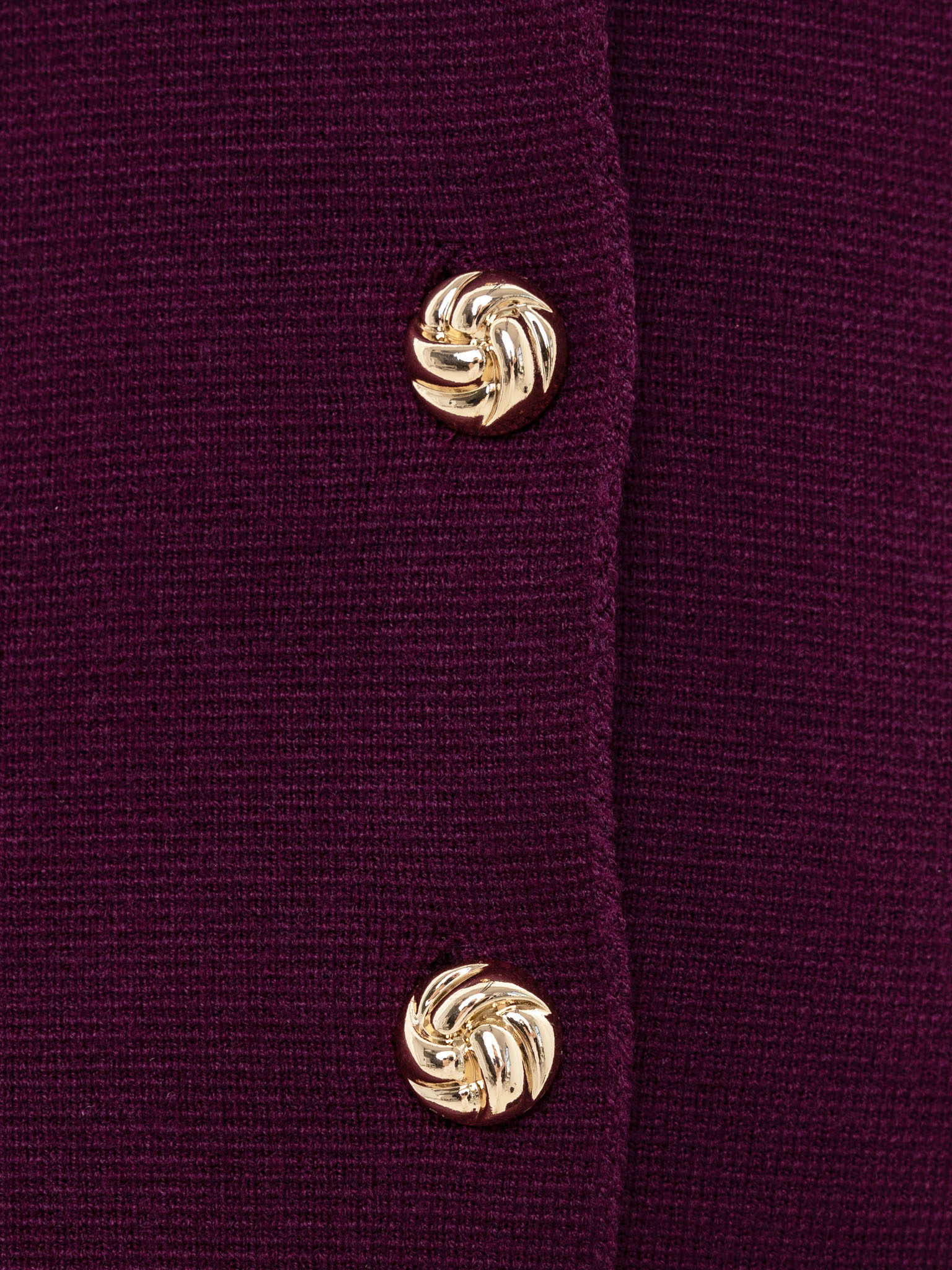 Jersey jacket with stand-up collar and golden buttons