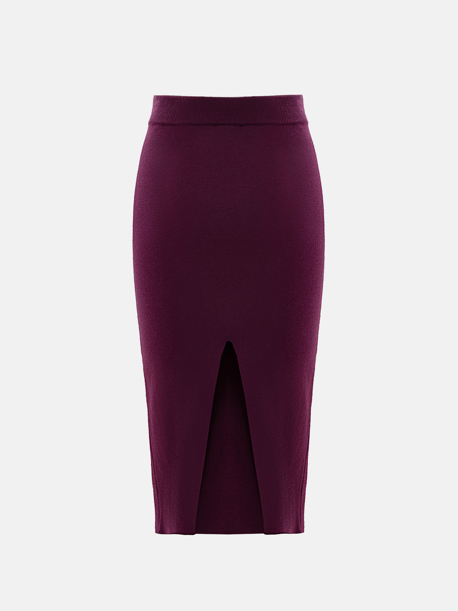 Midi jersey pencil skirt
