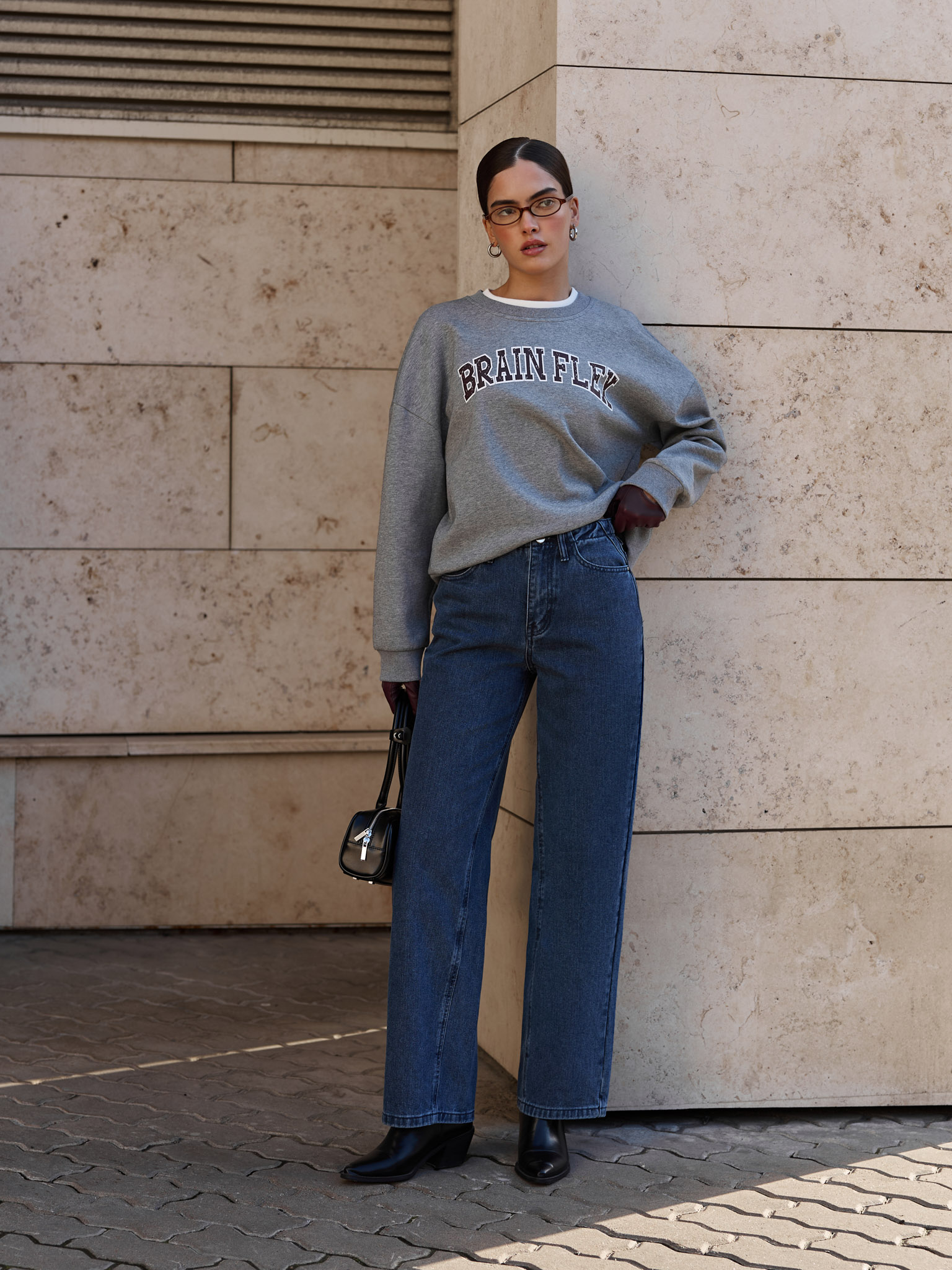 Gerade Jeans mit mittelhoher Passform 