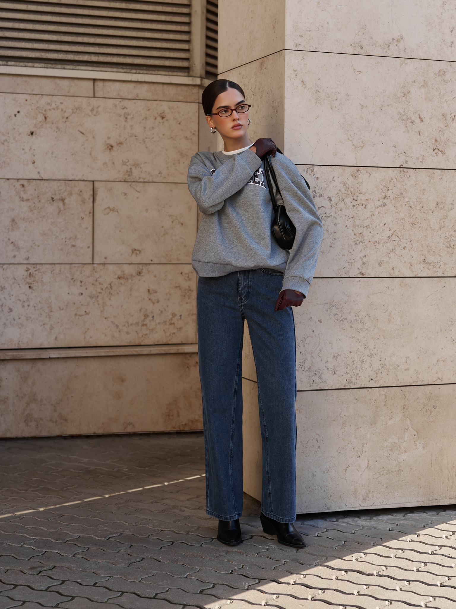 Gerade Jeans mit mittelhoher Passform 
