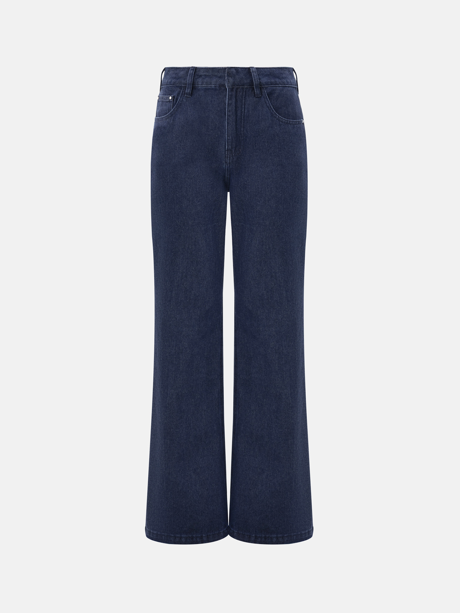 Flared mid-rise jeans