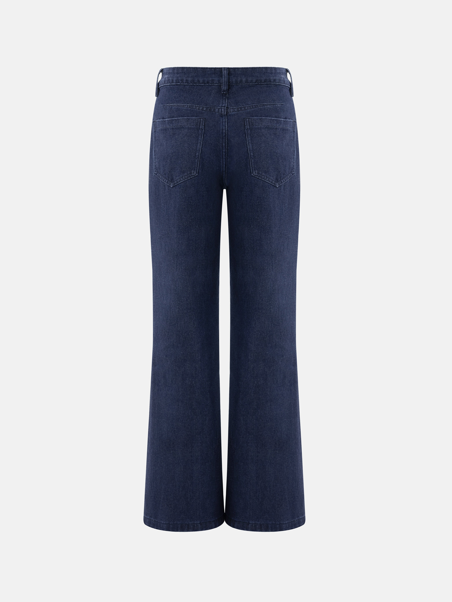 Flared mid-rise jeans