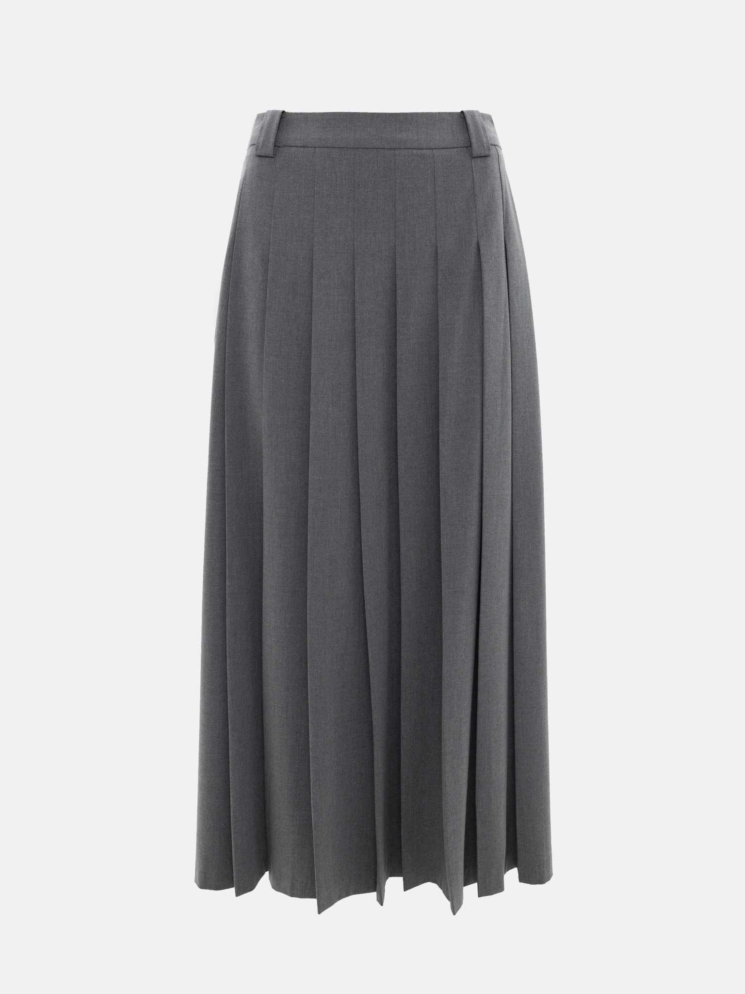 Pleated midi skirt