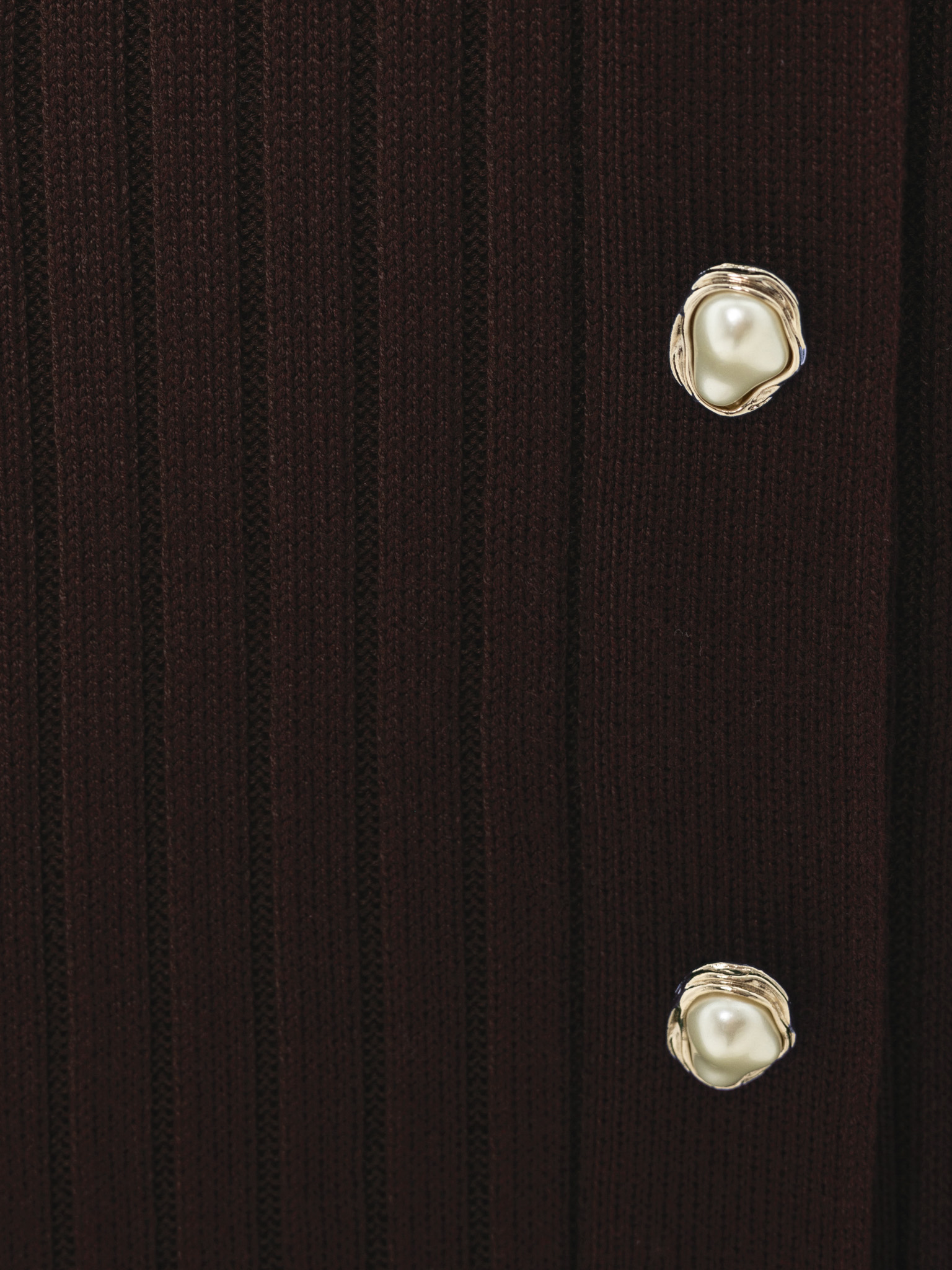 Viscose midi dress with golden buttons