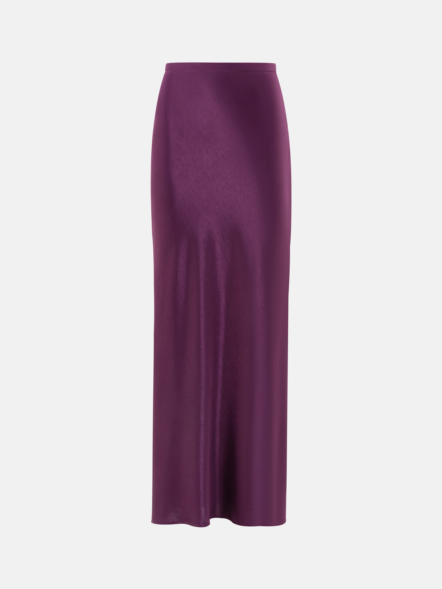 Bodenlanger Maxirock aus Satin