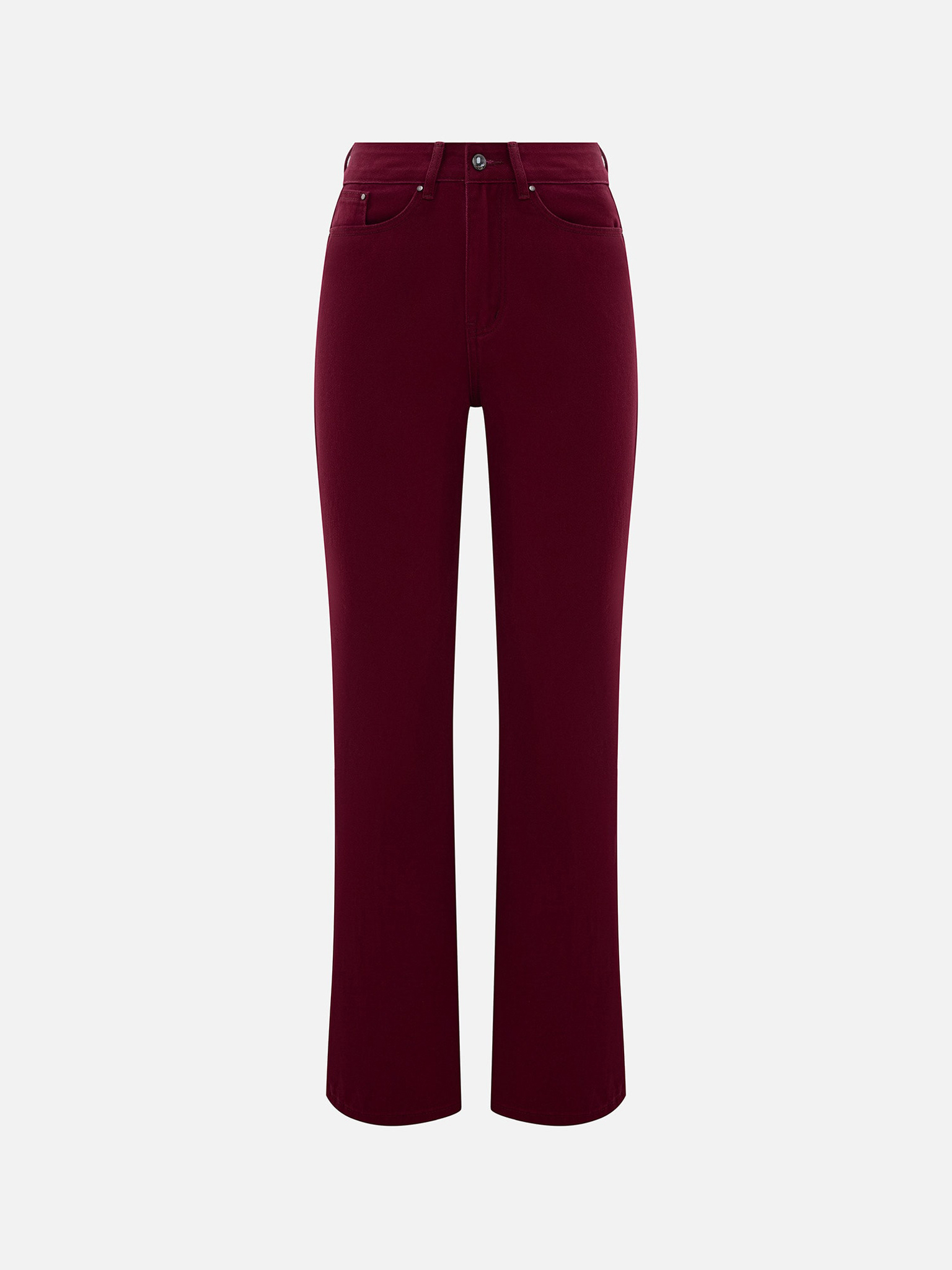Flared mid-rise jeans 