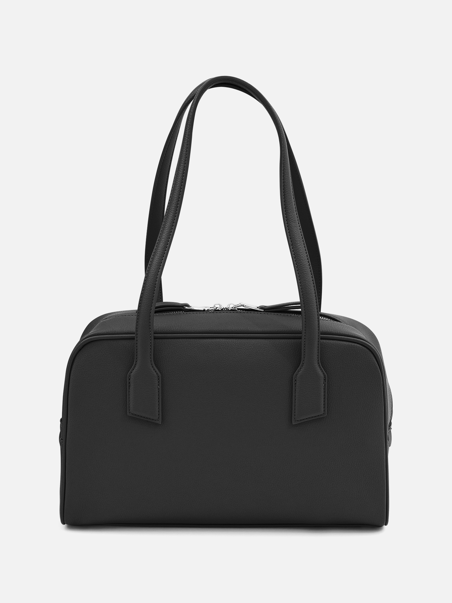 Сумка из экокожи с длинными ручками и застежкой на молнию