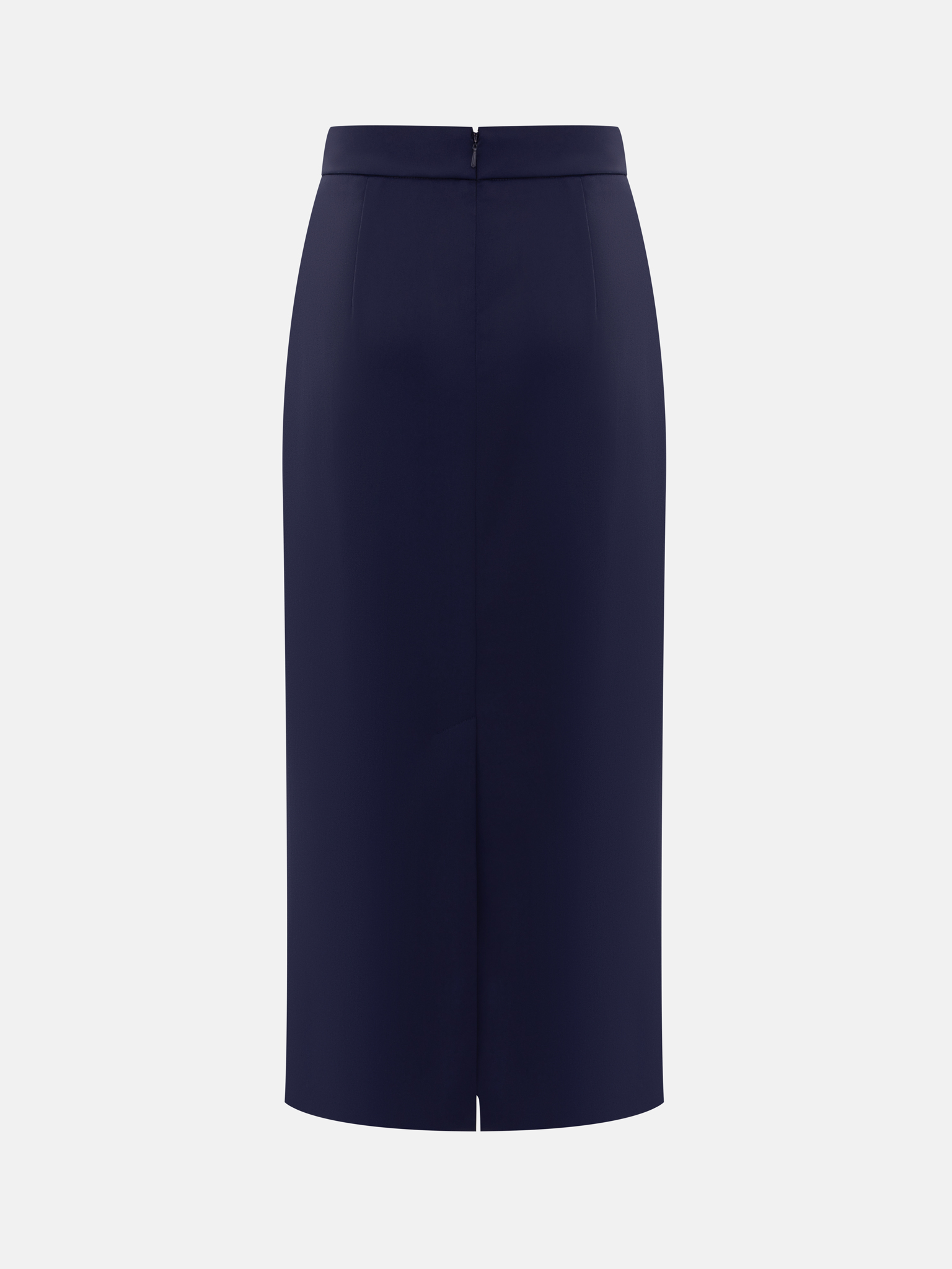 Prosta spódnica midi z guzikami z dżetami