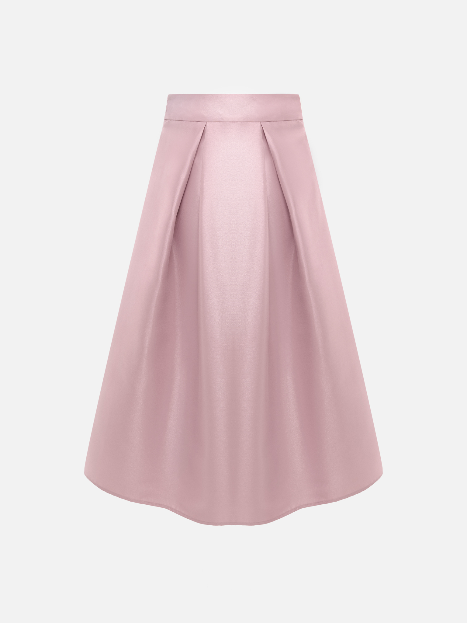 Flared maxi skirt with large pleats
