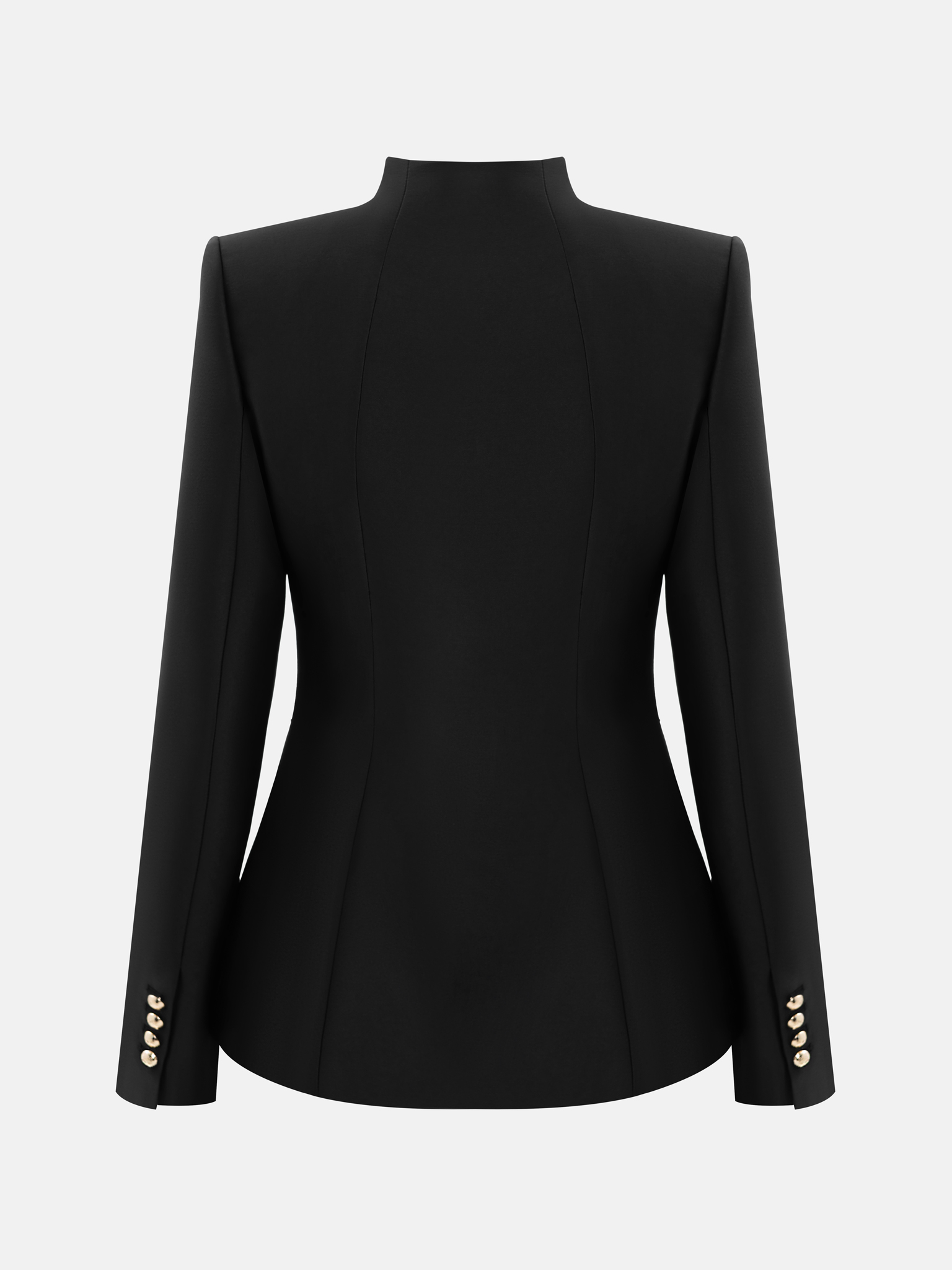 Fitted single-breasted jacket with large buttons