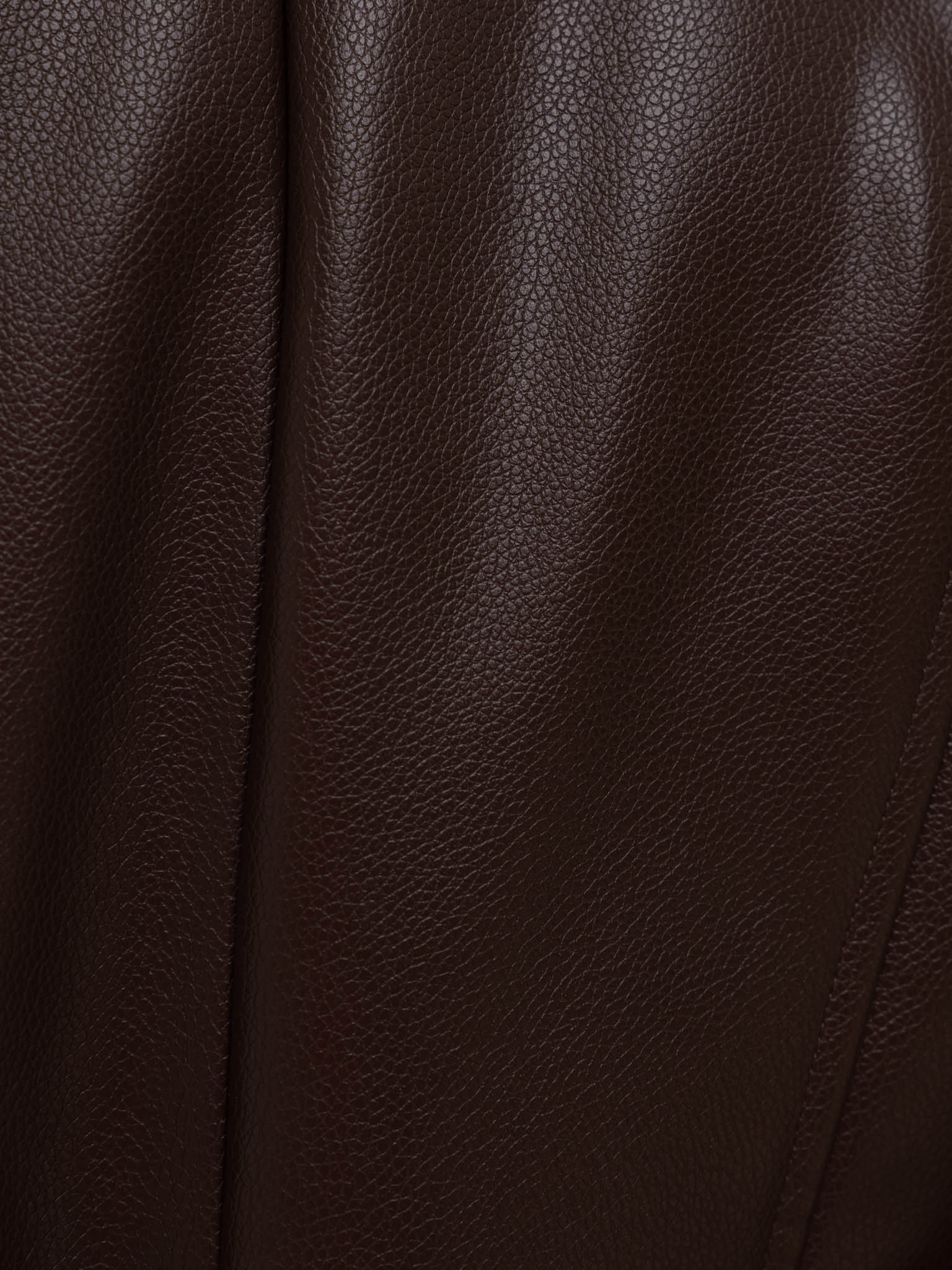 Gerade Jacke aus Eco-Leder mit breitem Gürtel