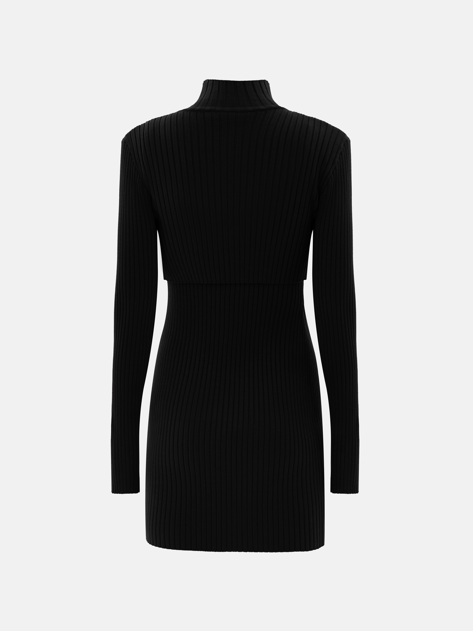 Mini jersey dress with tonal bolero