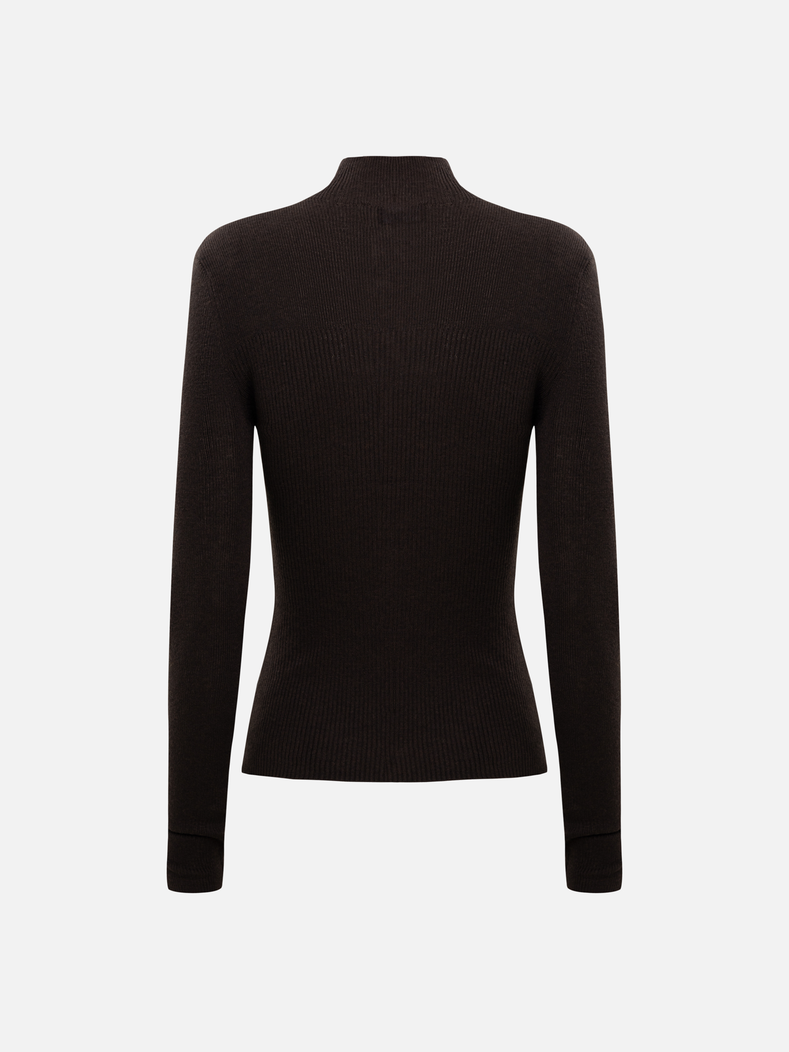 Водолазка в рубчик из вискозы