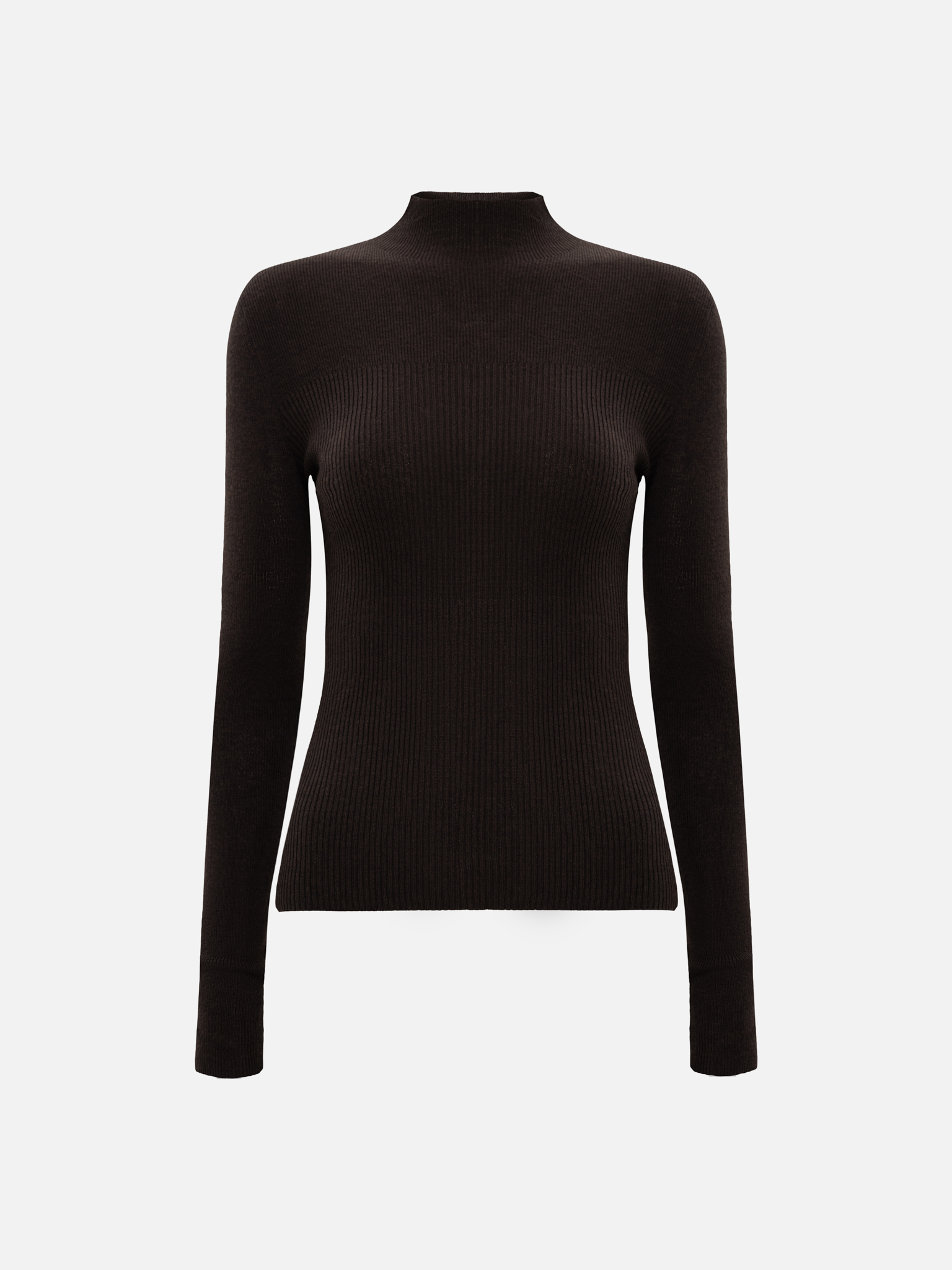 Водолазка в рубчик из вискозы