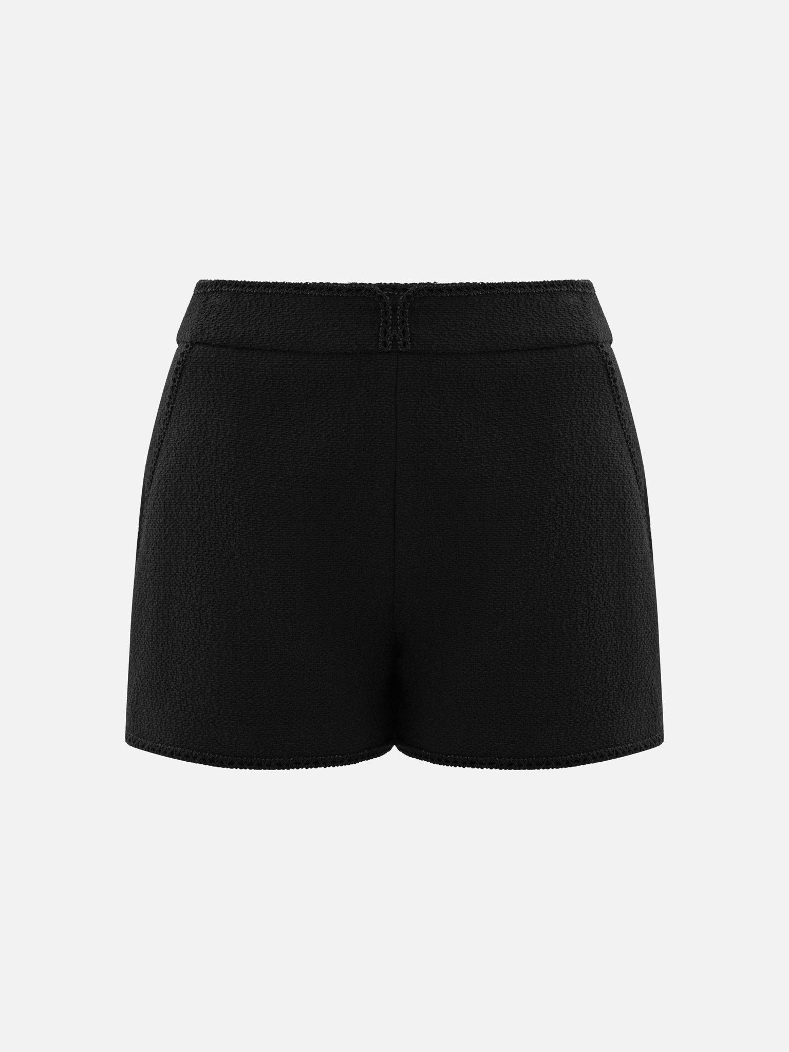 Textured mini shorts