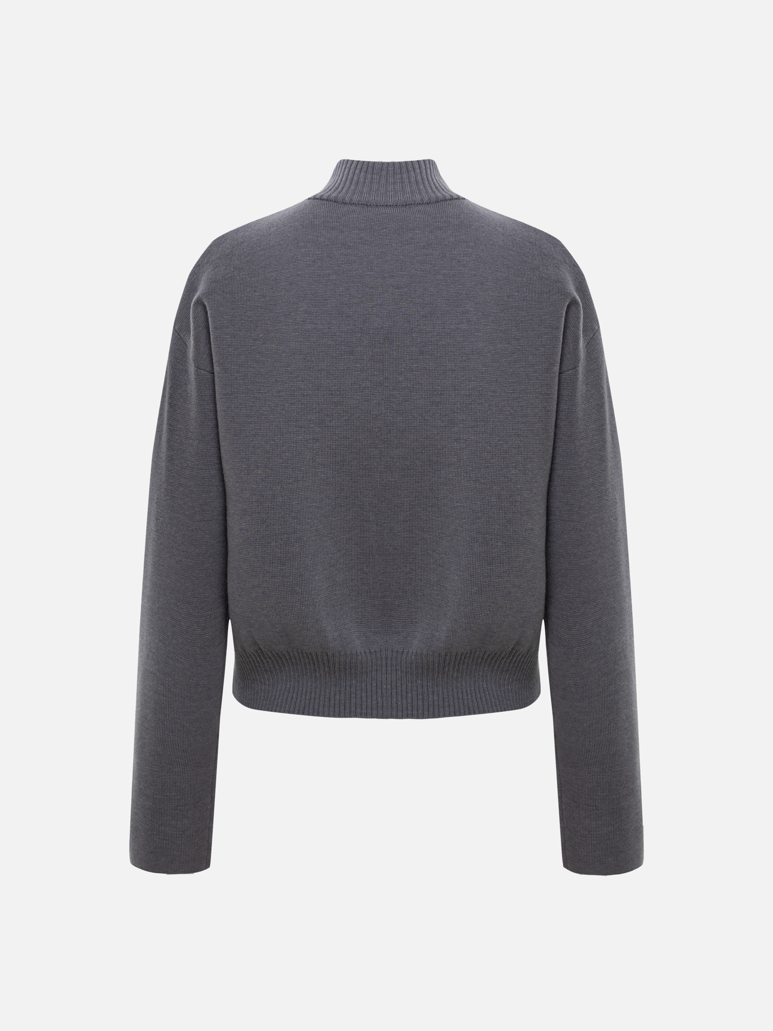 Loose cardigan with zip fastening