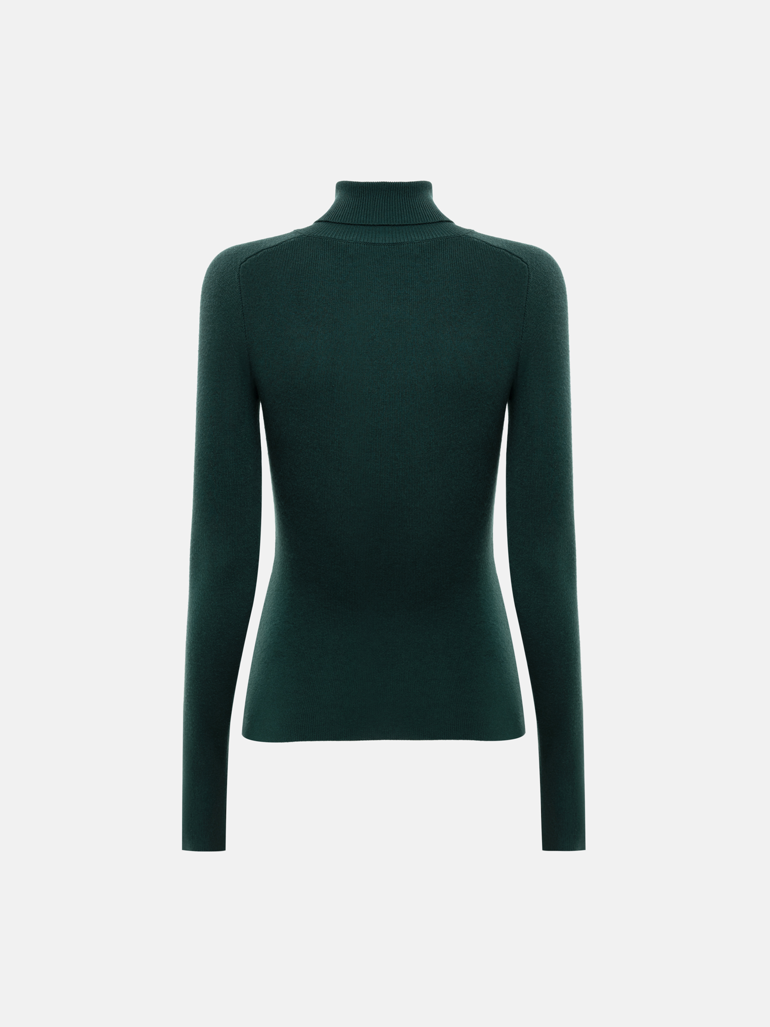 Водолазка в рубчик с высоким воротником