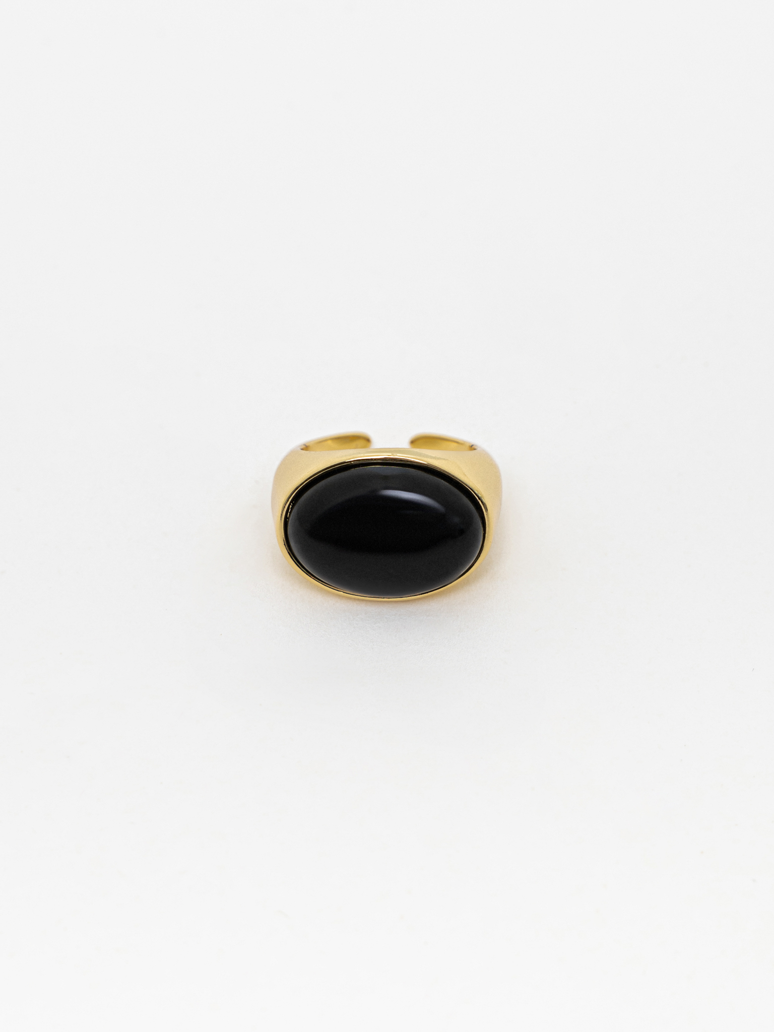 Ring with a large oval stone