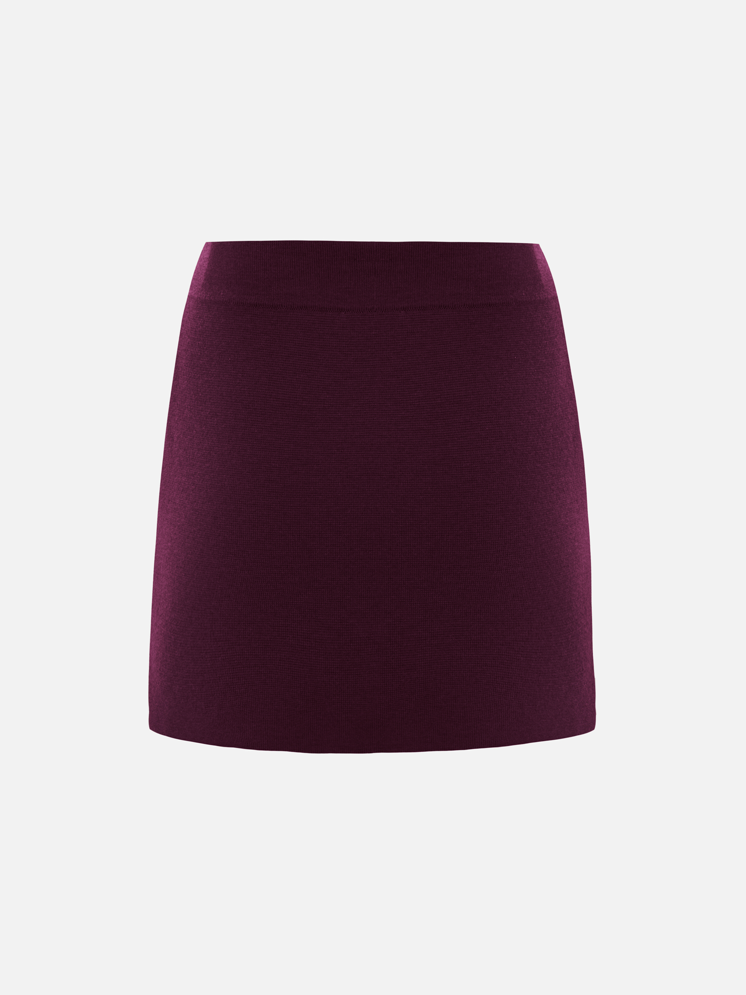 Straight mini skirt with a decorative seam 