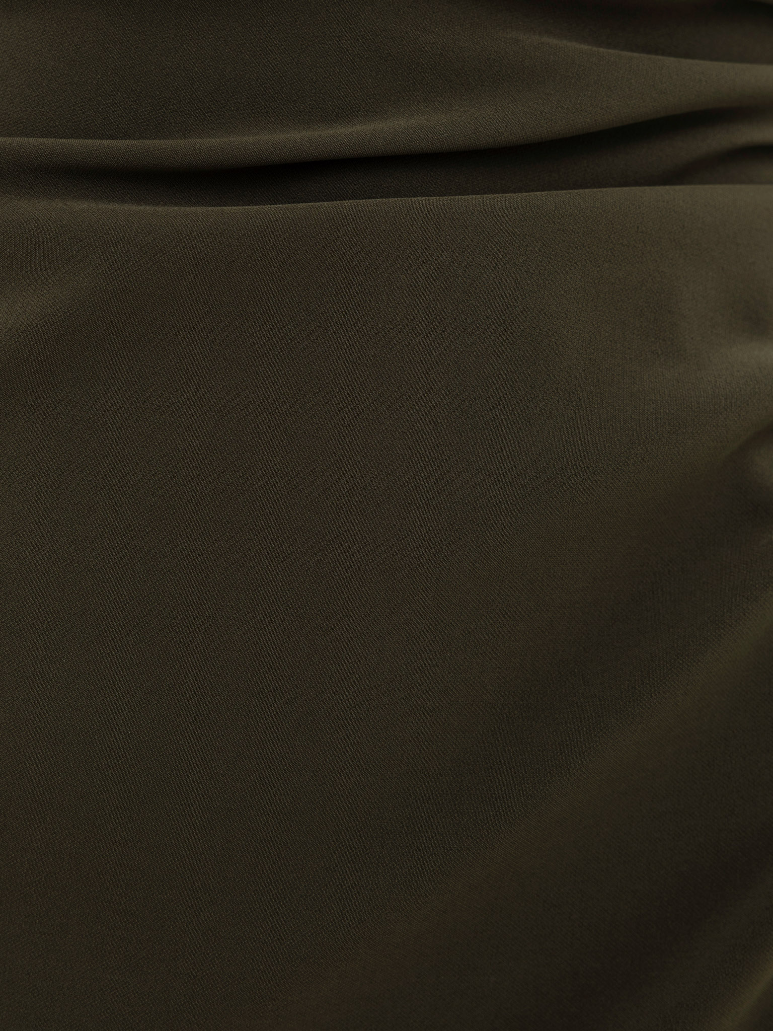 Fitted midi dress with a shoulder cape