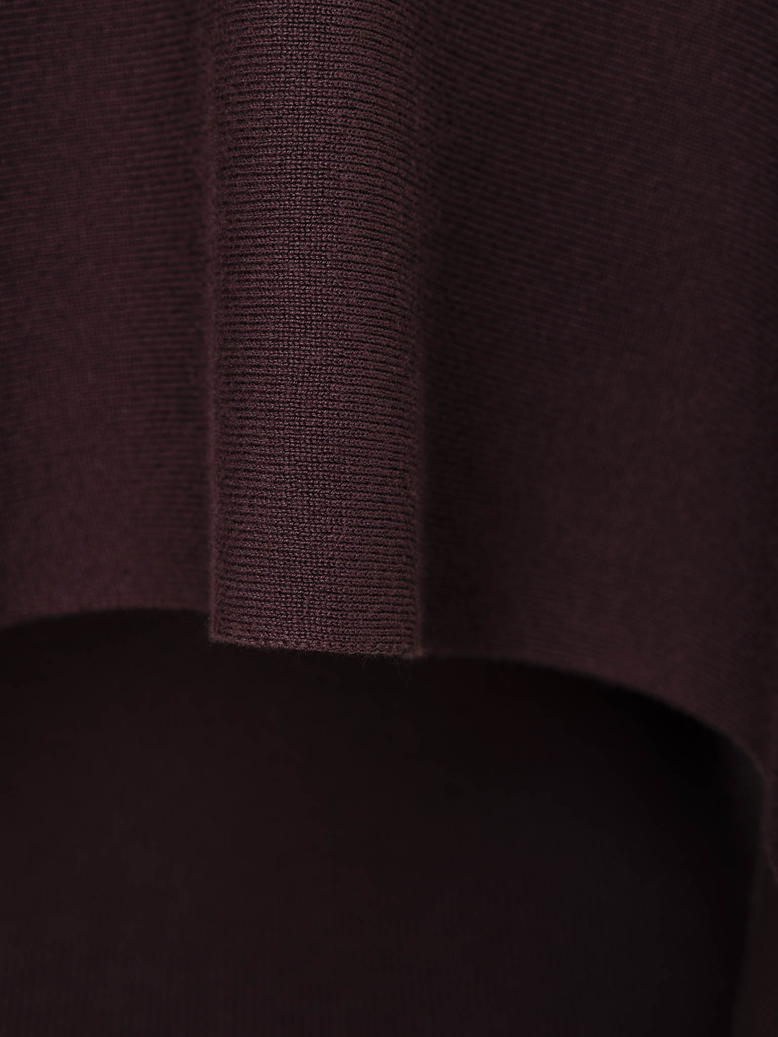 Viscose knitted maxi dress with long shoulder cape