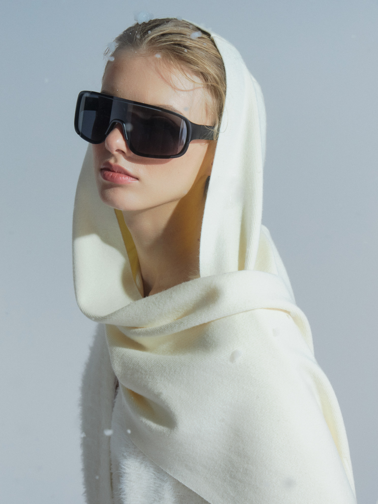 Long ribbed scarf