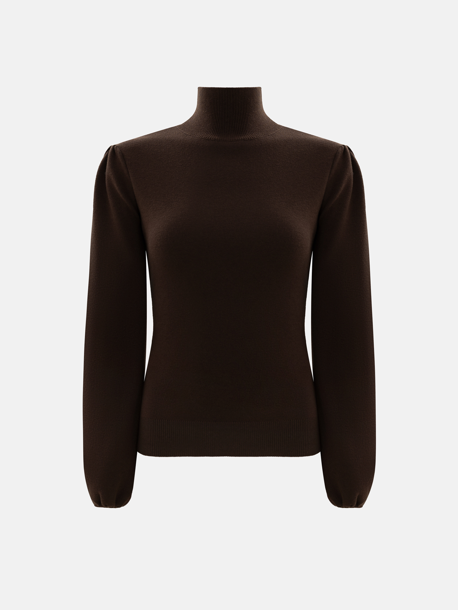 Свитер из гладкого трикотажа с разрезами на рукавах