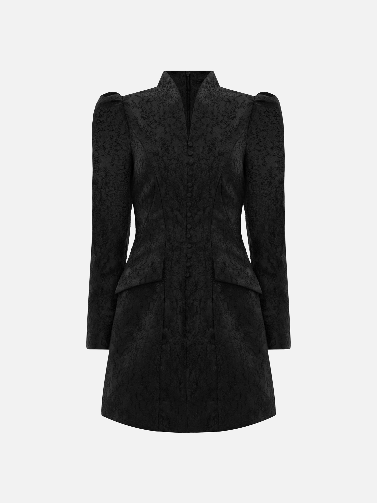 jacquard fitted mini dress Mini Dress - Lace up Back Dress - Jacquard Mini Dress main image 1