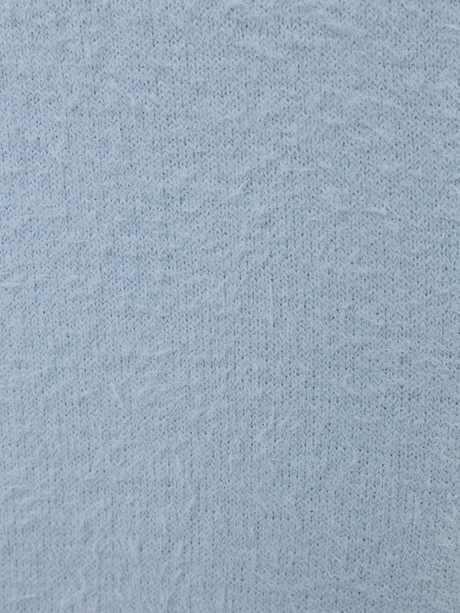 Jersey midi skirt with fluffy pile