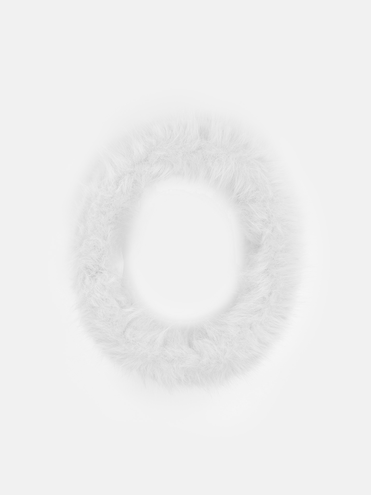 Voluminous eco-fur headband with long pile