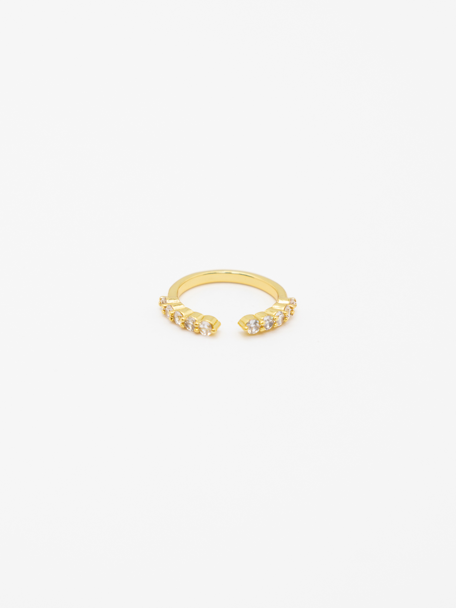 Slim ring with crystals