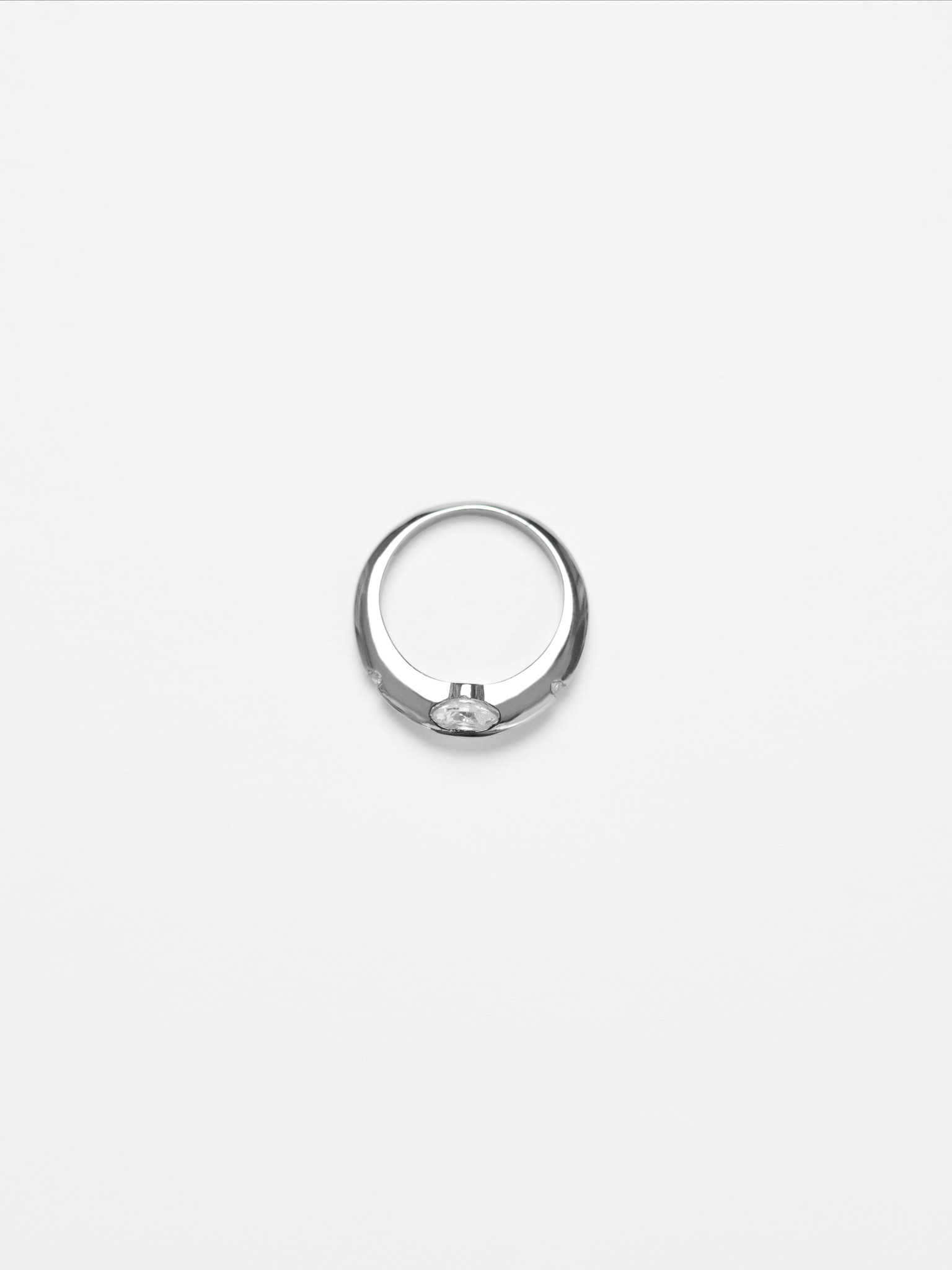 Ring with a large central stone