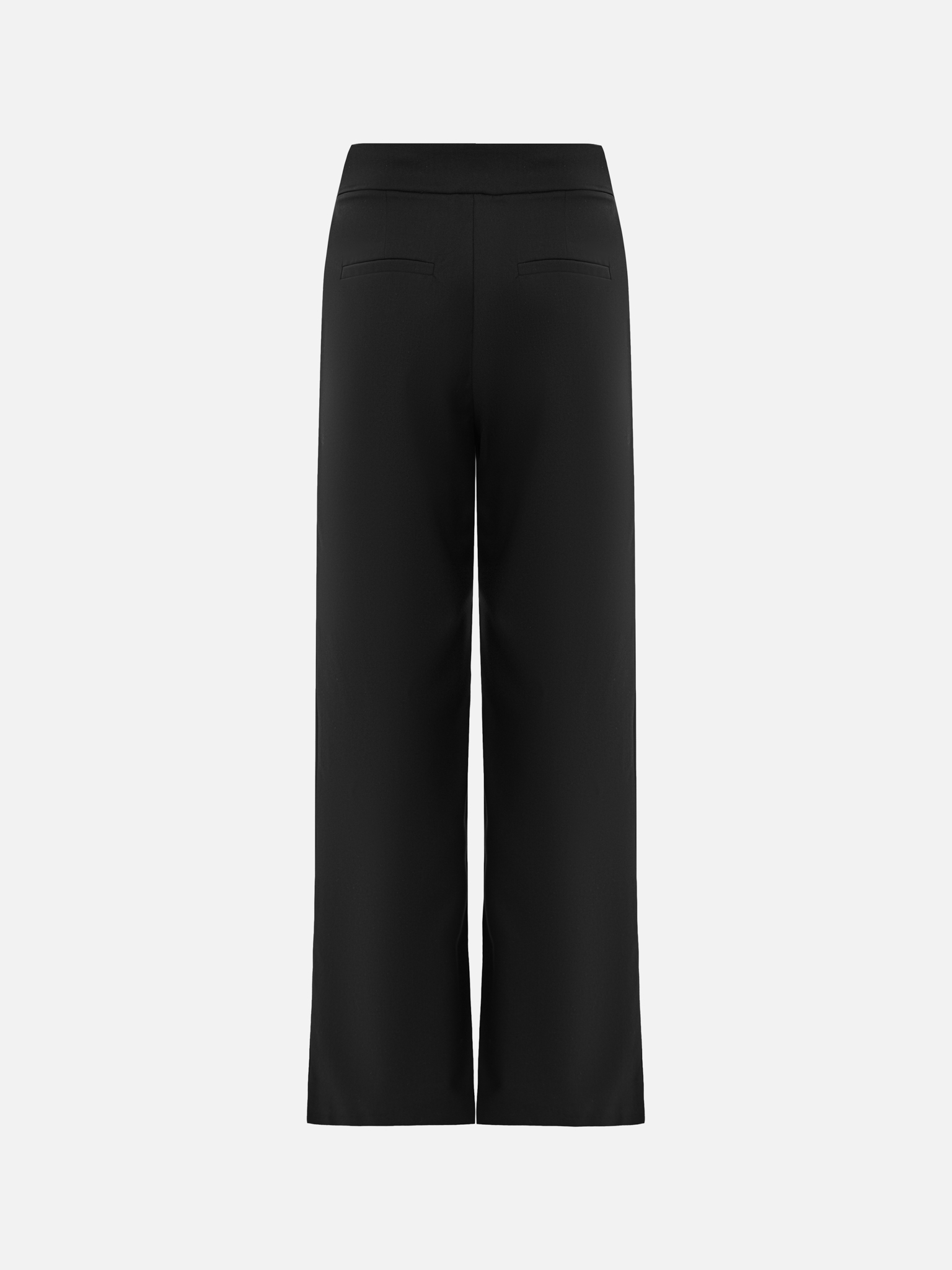 Loose-fit trousers with asymmetrical fastening