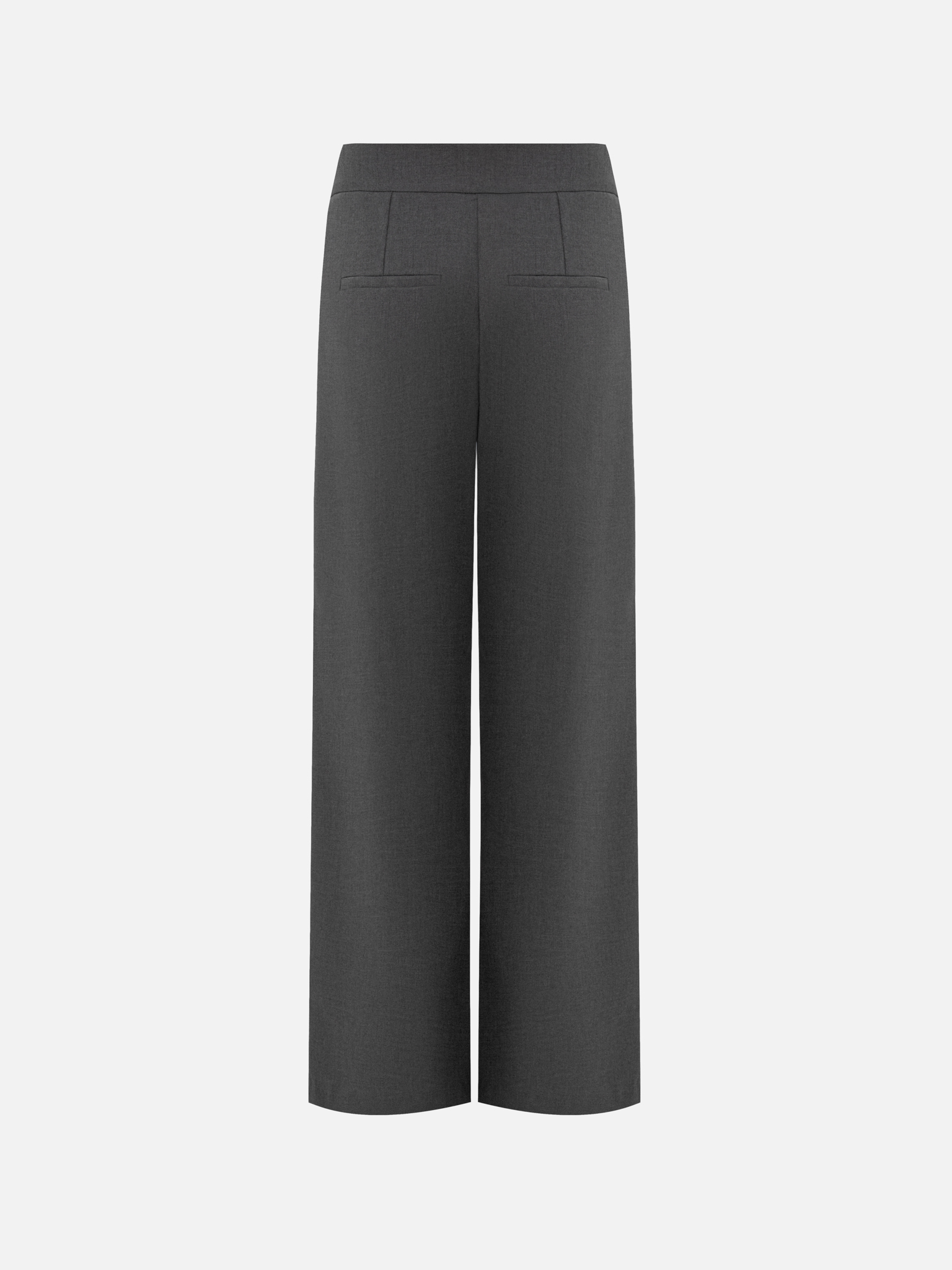 Loose-fit trousers with asymmetrical fastening