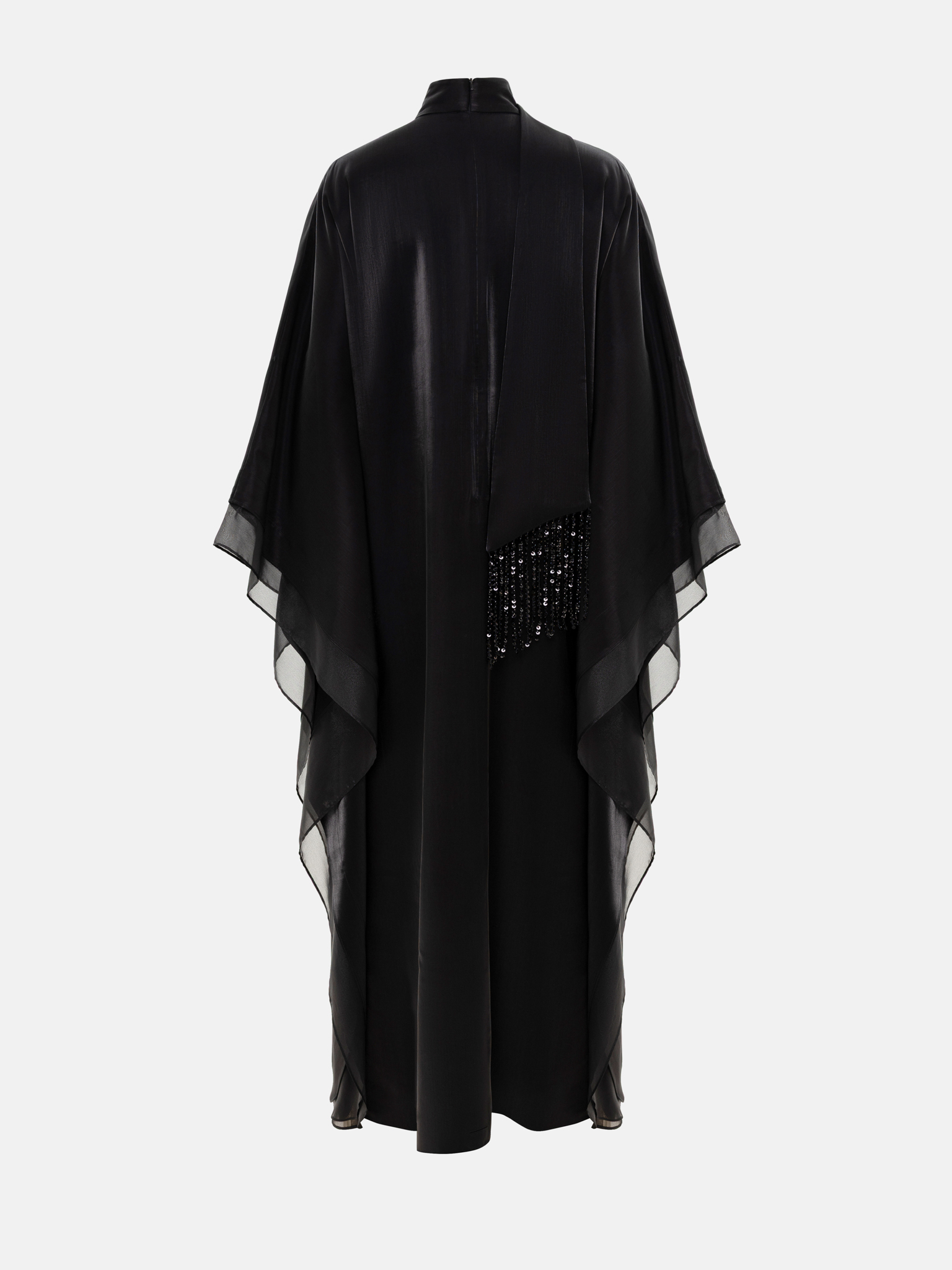 Viscose maxi dress with matching wide scarf