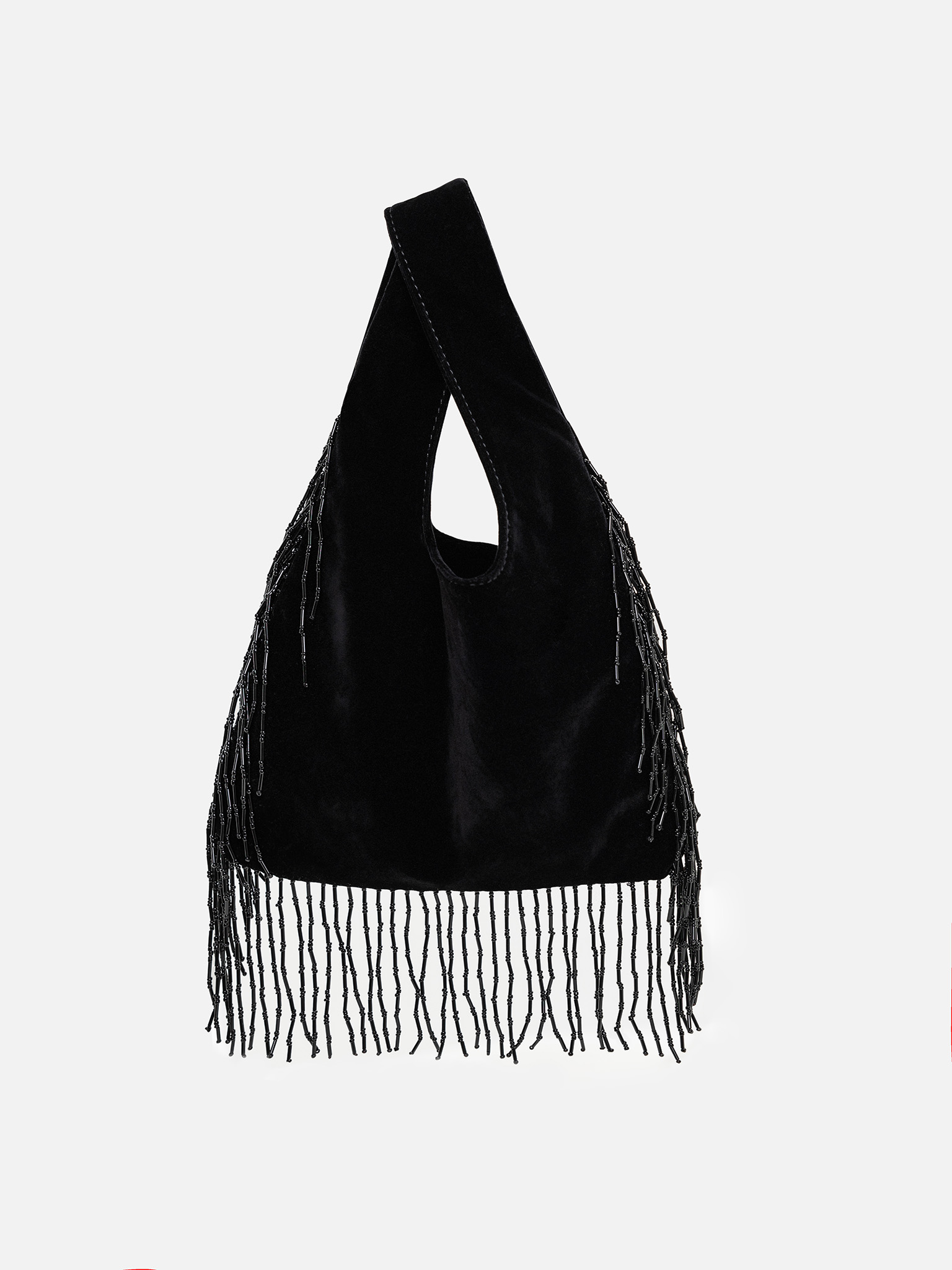 Mini bag with bead decoration