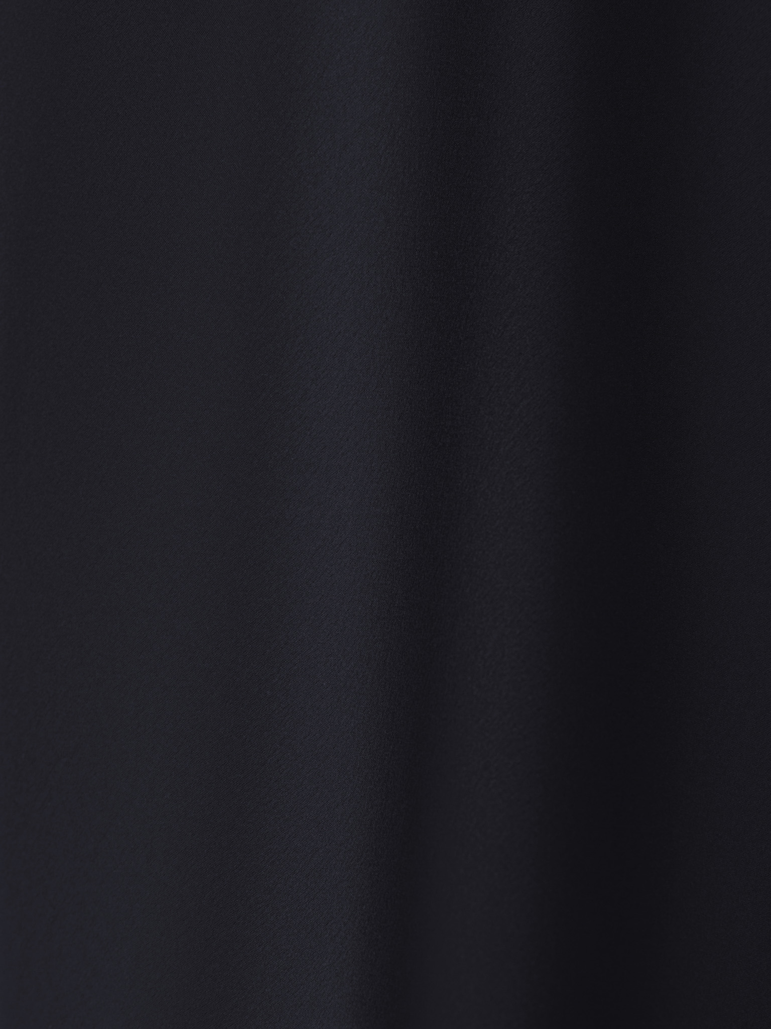 Satin midi dress with a voluminous peplum