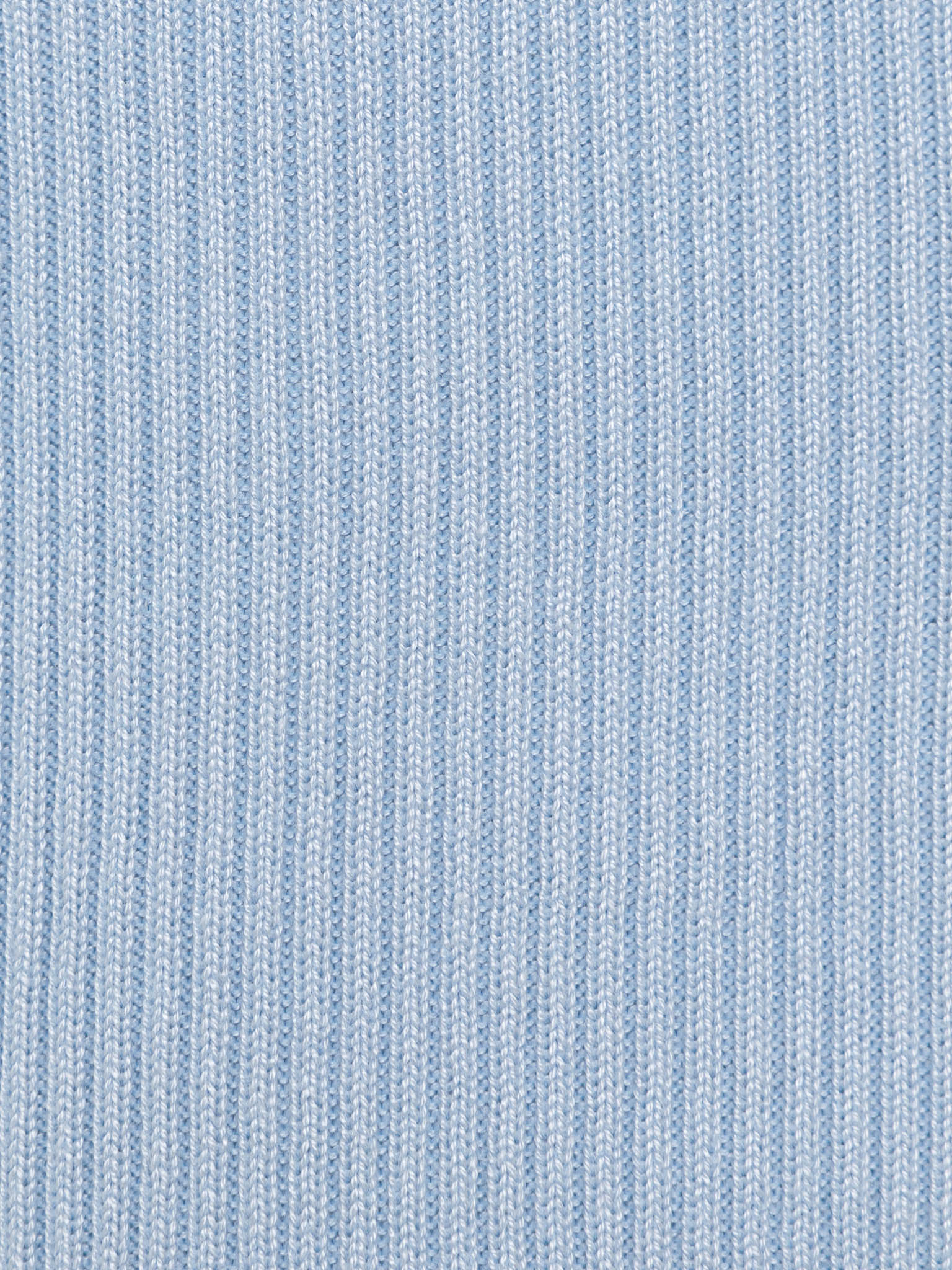 Rib-knit polo with buttons on the collar