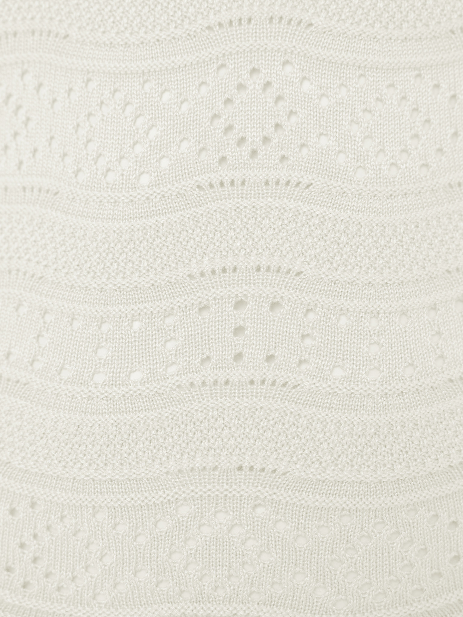 Fitted openwork knitted top