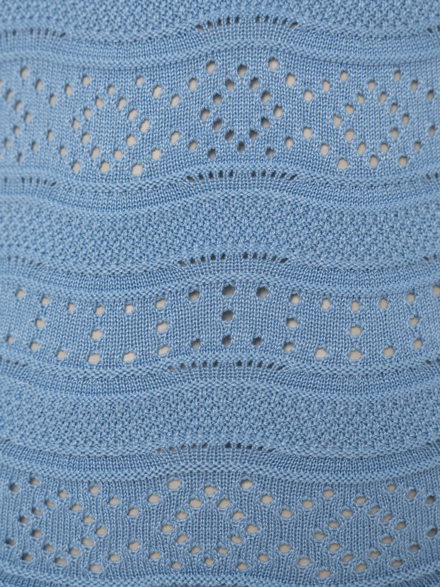 Fitted openwork knitted top