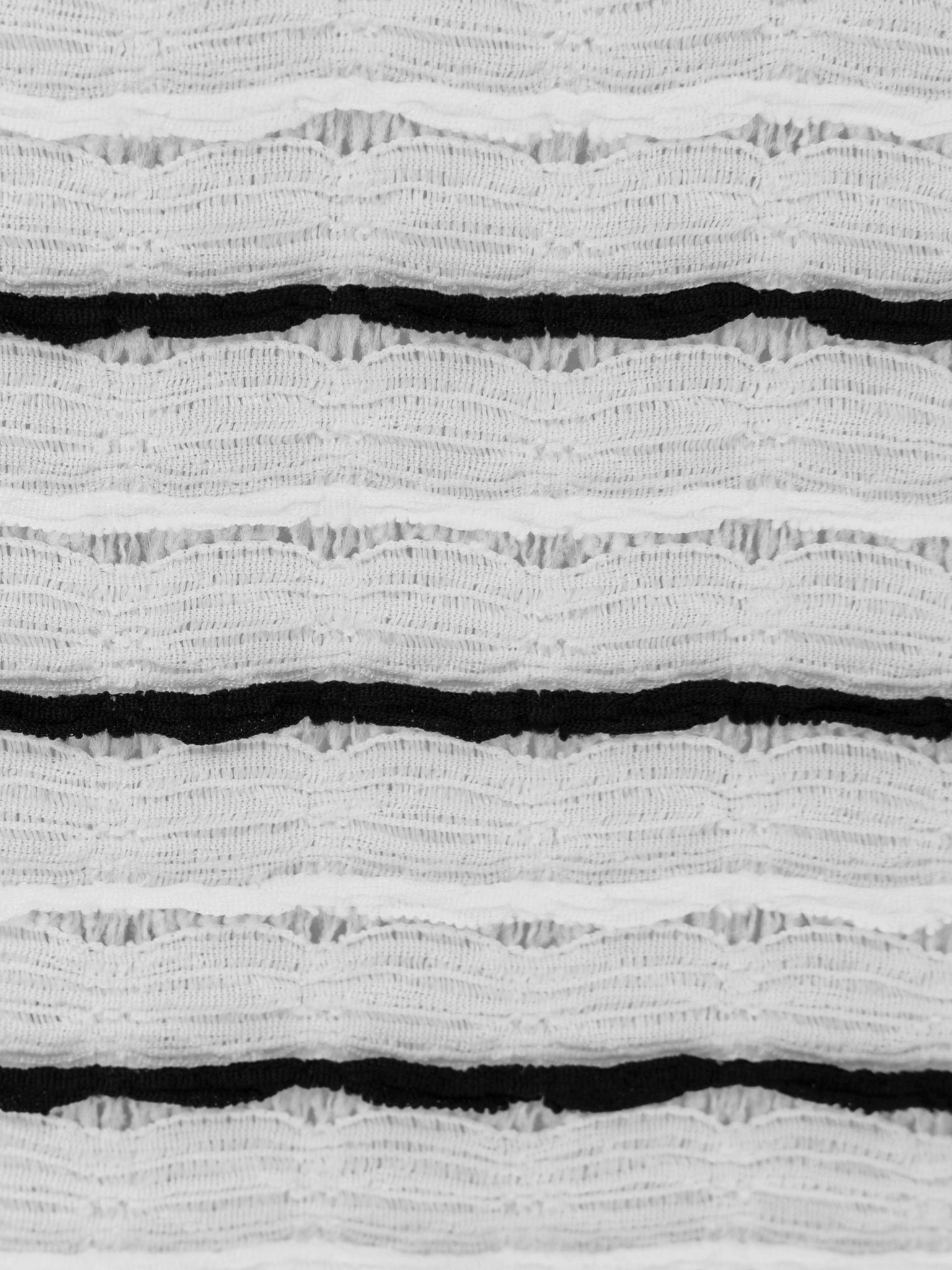 Short-sleeved cardigan in textured striped jersey