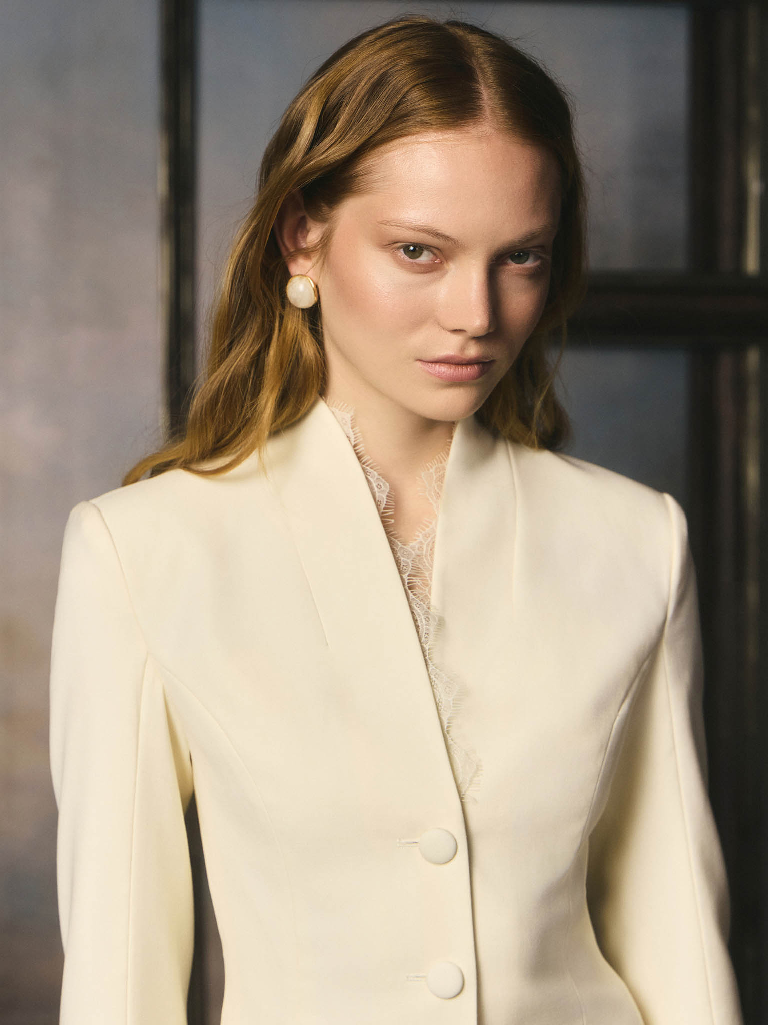 Mini blazer dress with lace detailing :: LICHI - Online fashion store