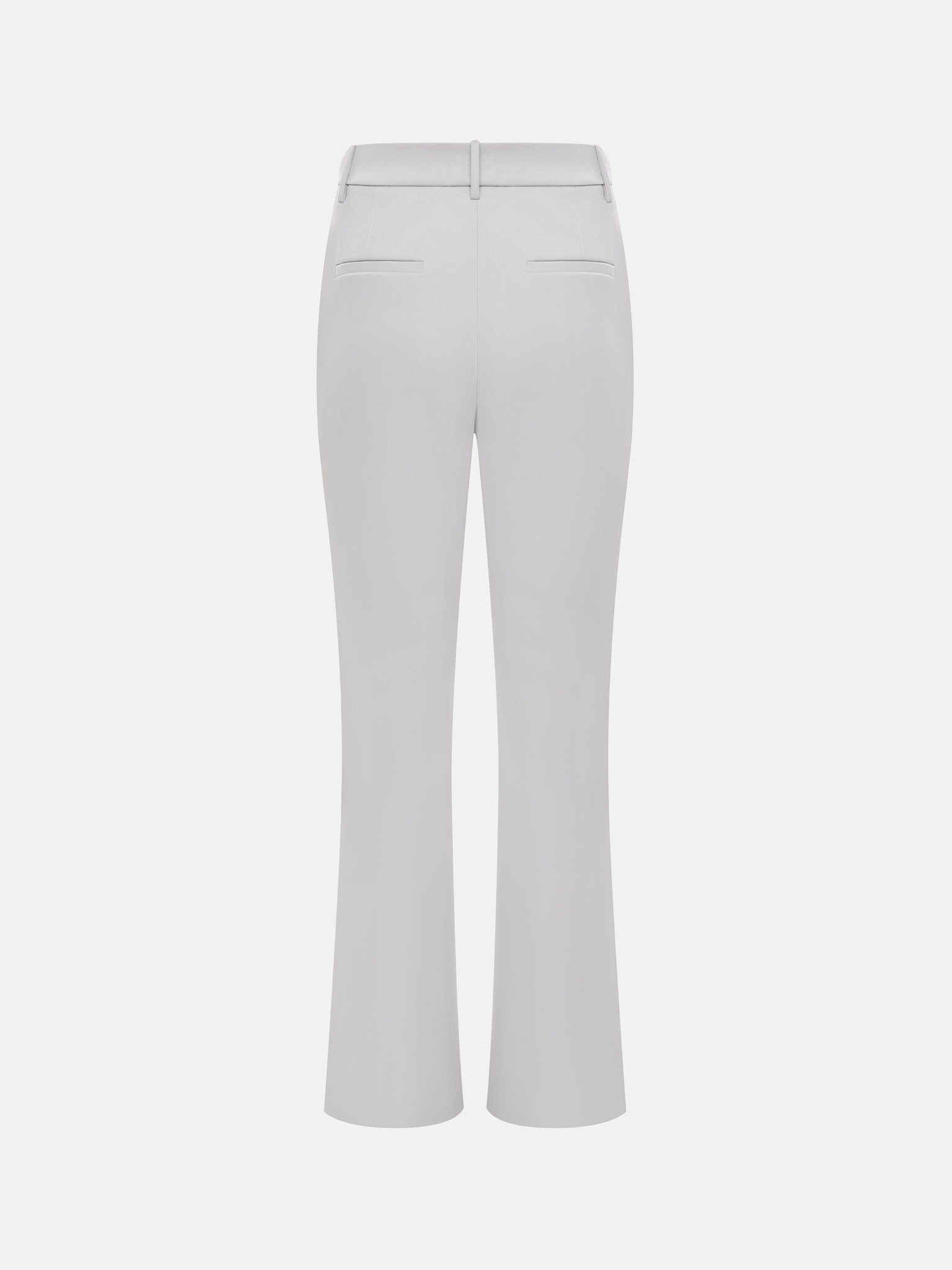 Straight mid-rise trousers