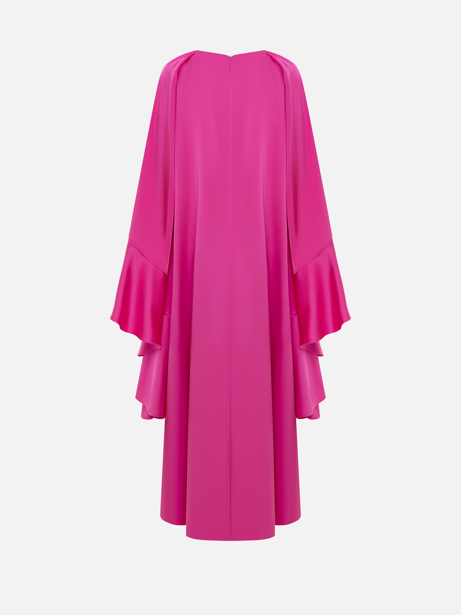 Robe maxi volumineuse à volants sur les manches