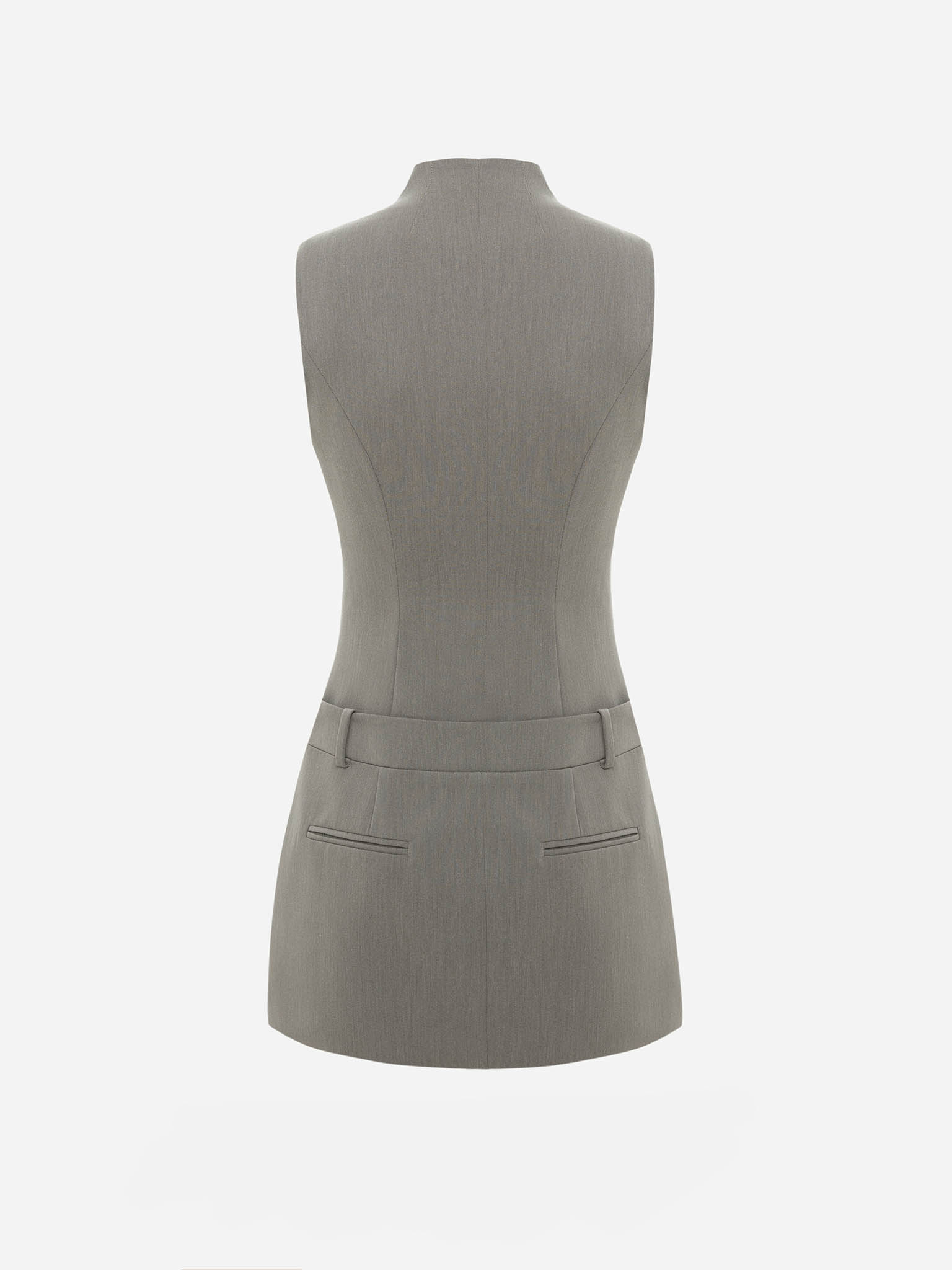 Gerad geschnittenes Minikleid aus Viskose